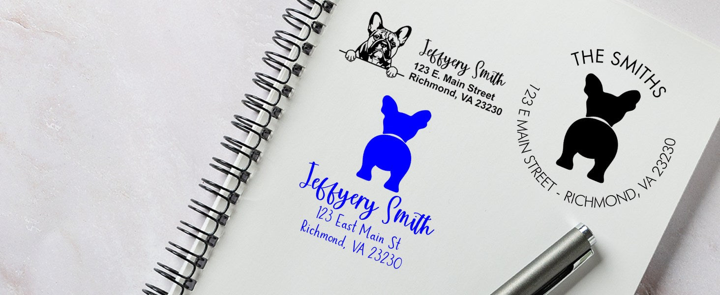 French Bulldog Dog Stamps and Seals