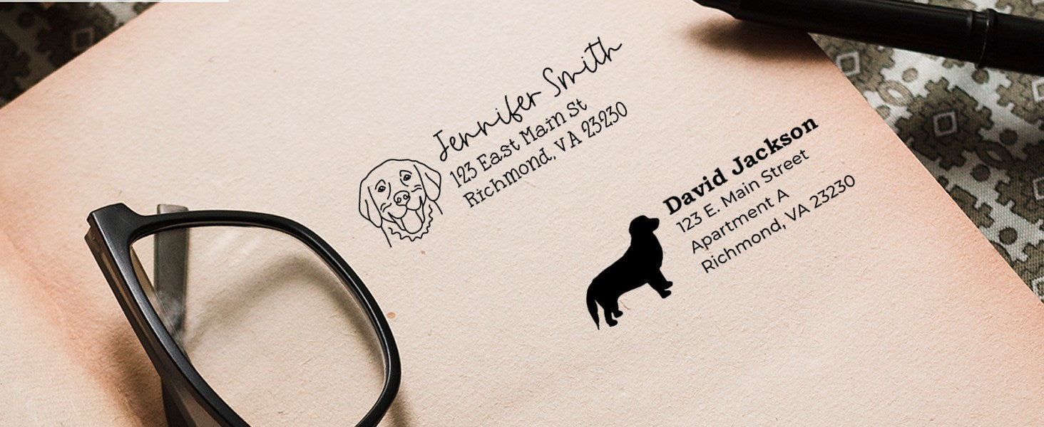 Golden Retriever Dog Stamps and Seals