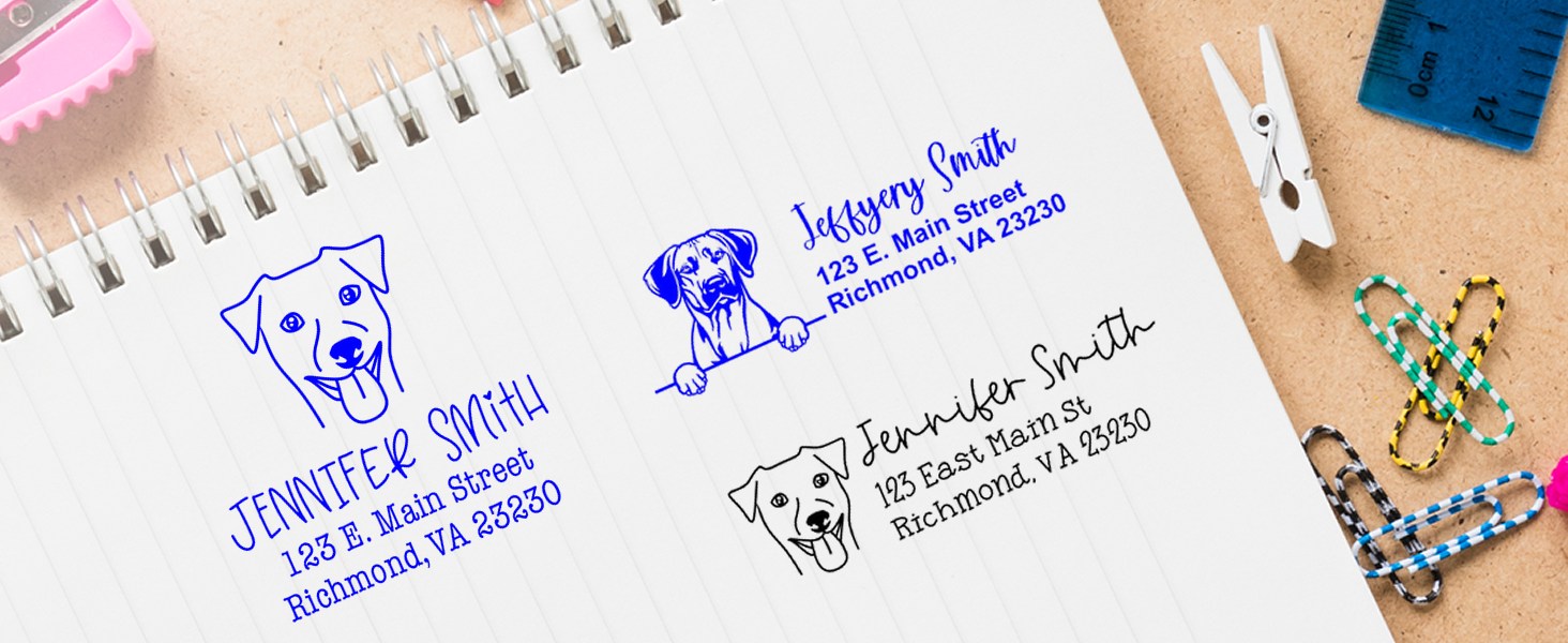 Rhodesian Ridgeback Dog Stamps and Seals