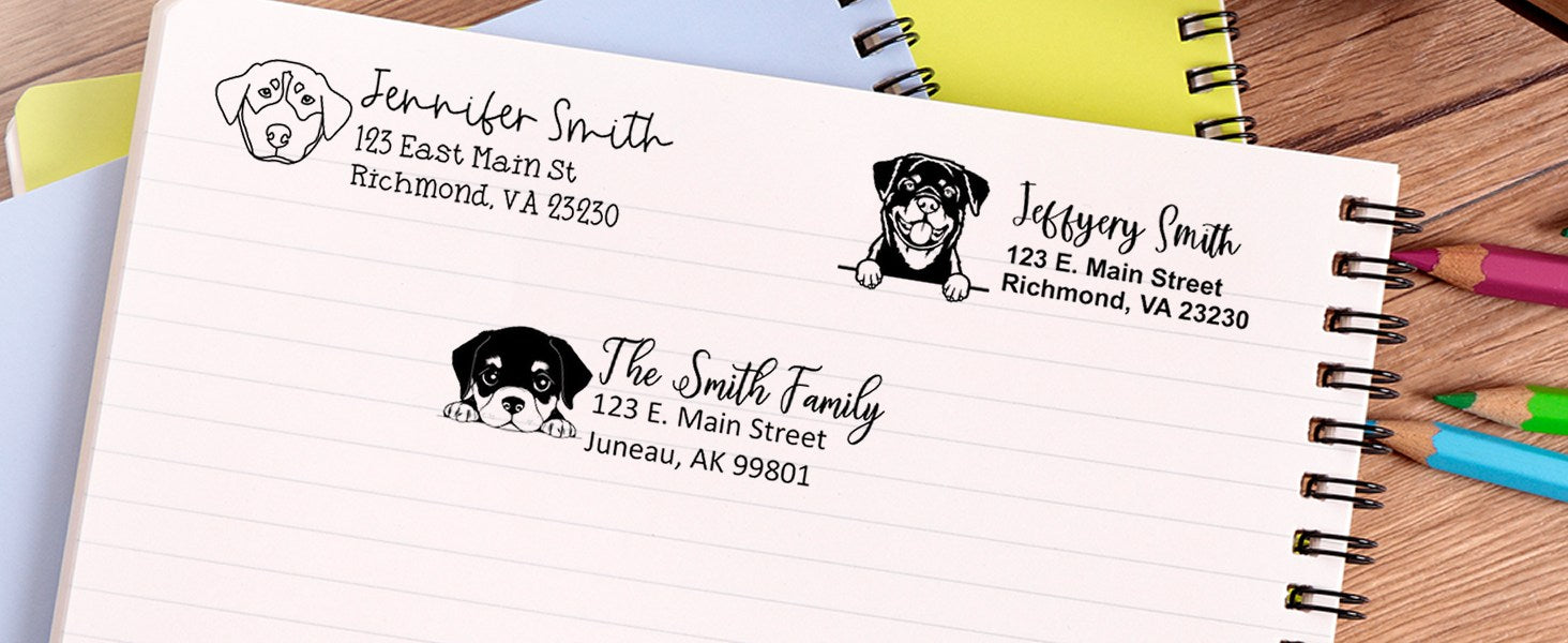 Rottweiler Dog Stamps and Seals