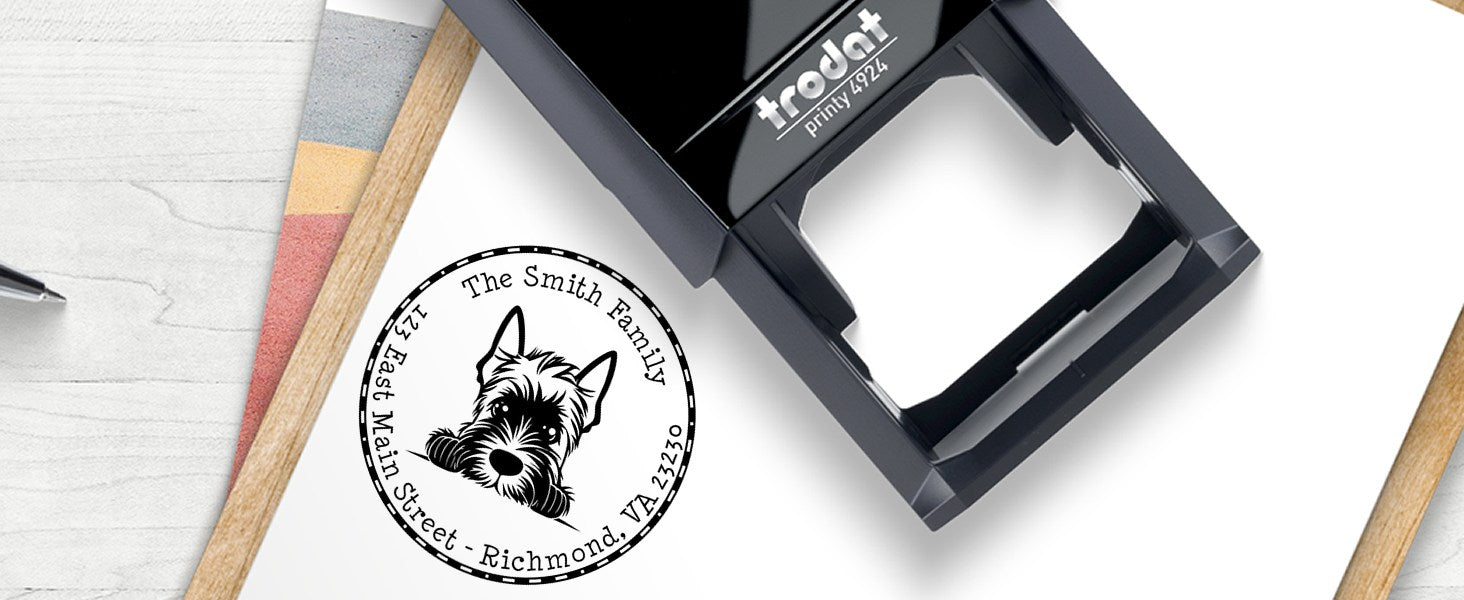 Scottish Terrier Dog Stamps and Seals