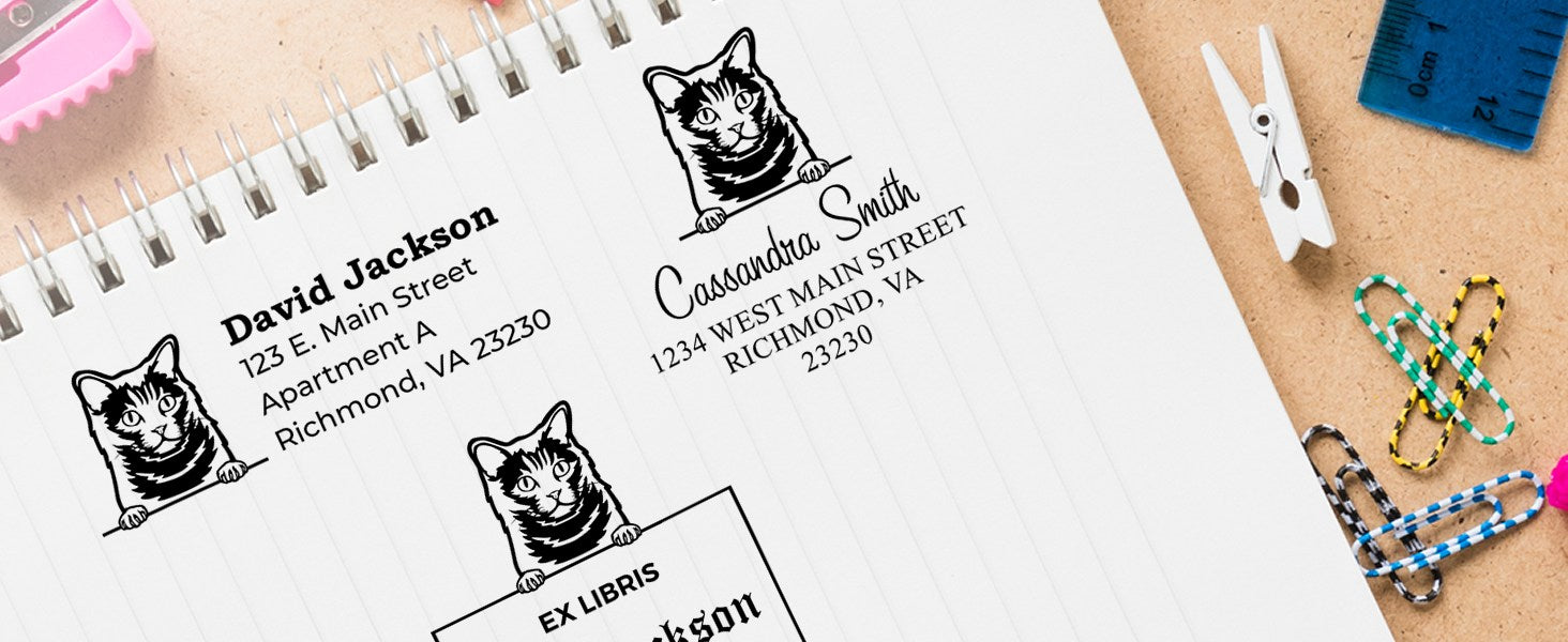 Chartreux Cat Stamps and Seals