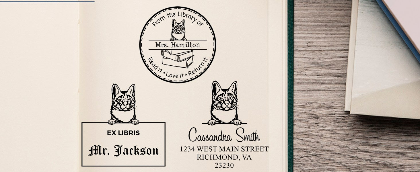 Manx Cat Stamps and Seals