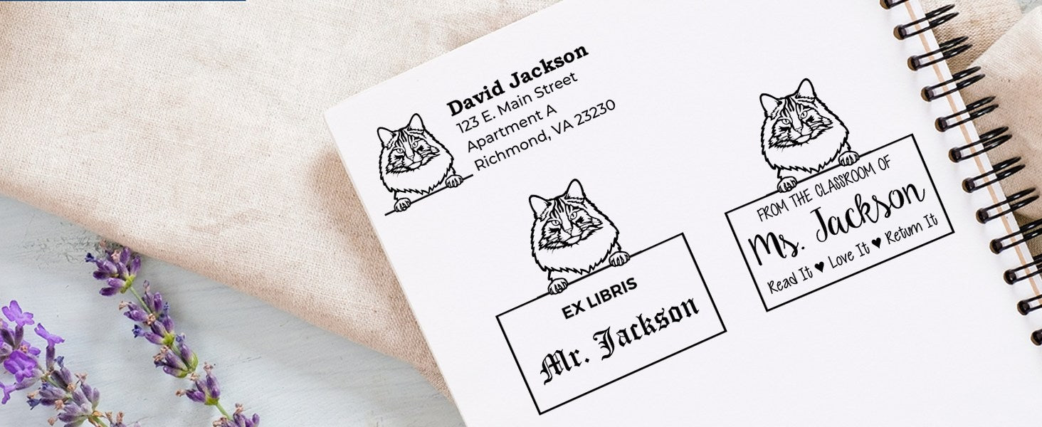 Norwegian Forest Cat Stamps and Seals