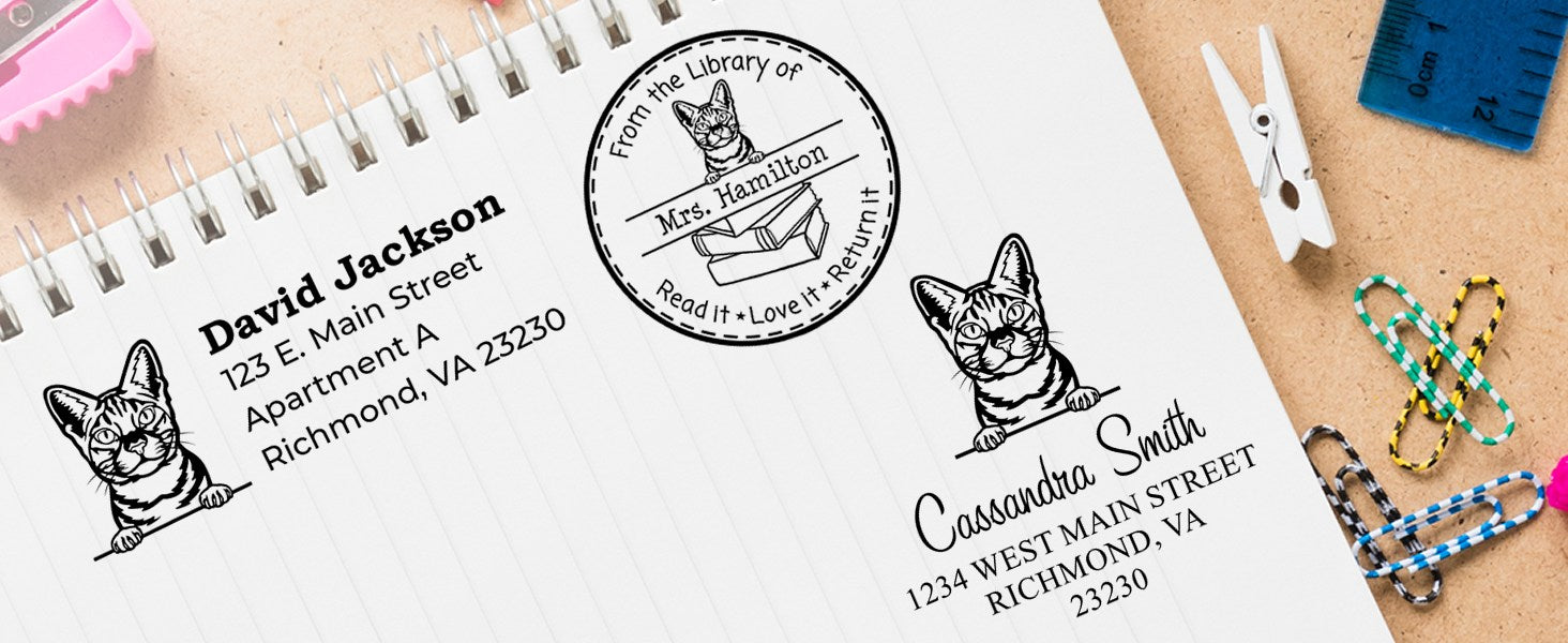 Ocicat Cat Stamps and Seals