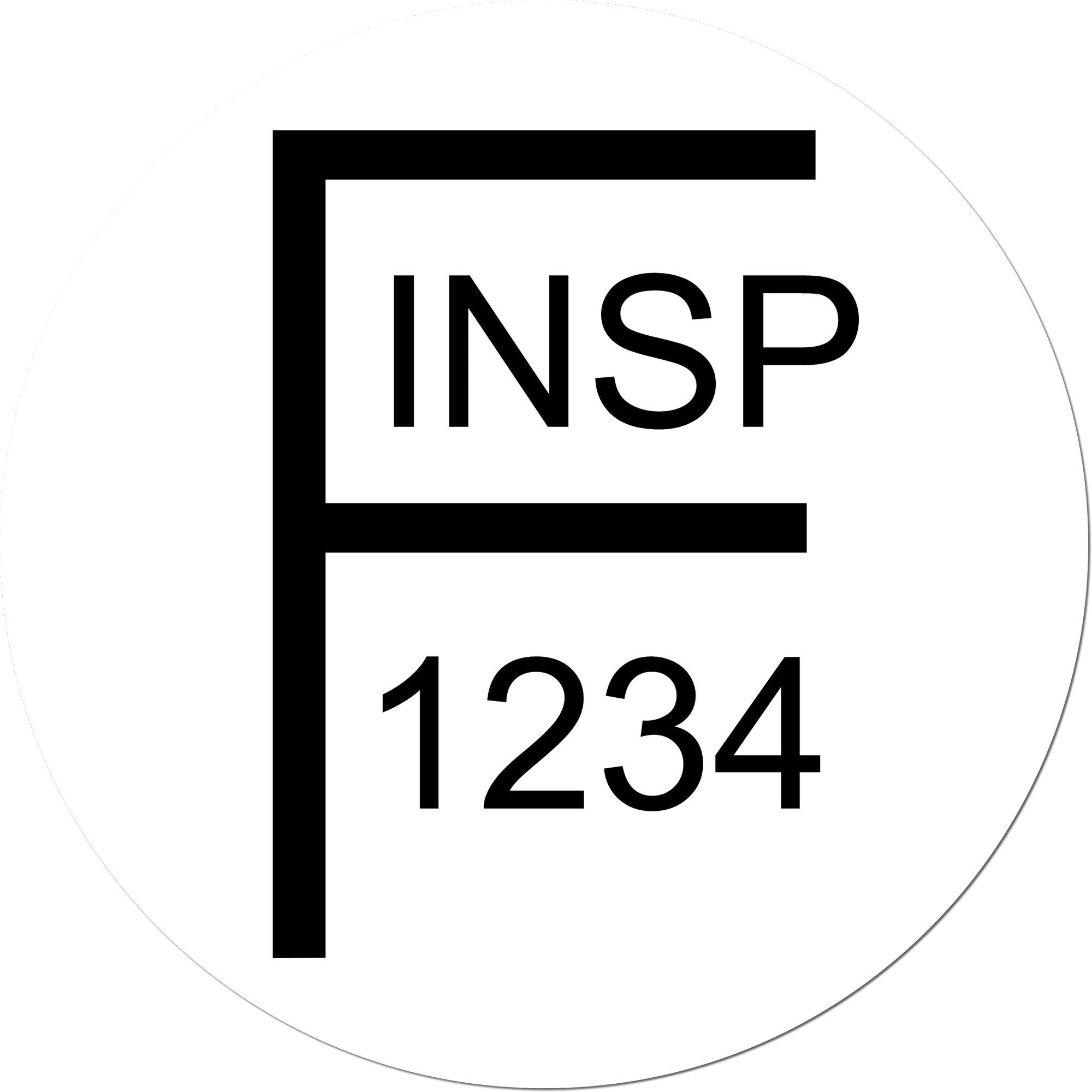 Standard Size Self-Inking Failed Inspection Stamp 3/4 Diameter