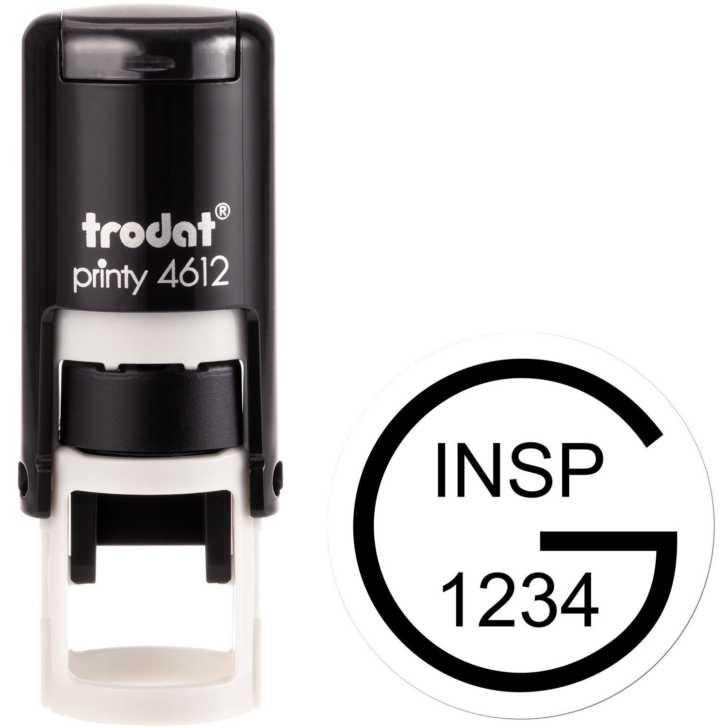 Extra Small Self-Inking Good Inspection Approval Stamp 1/2 Diameter