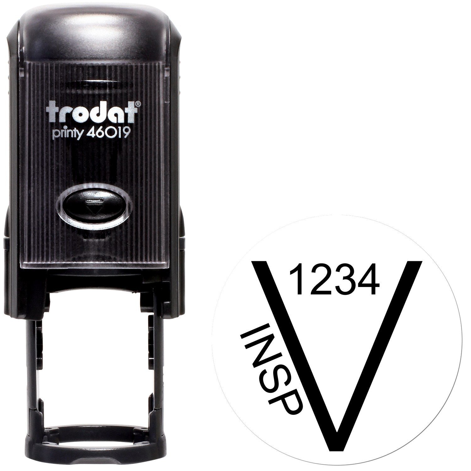 Standard Size Self-Inking Verified Inspection Stamp 3/4 Diameter