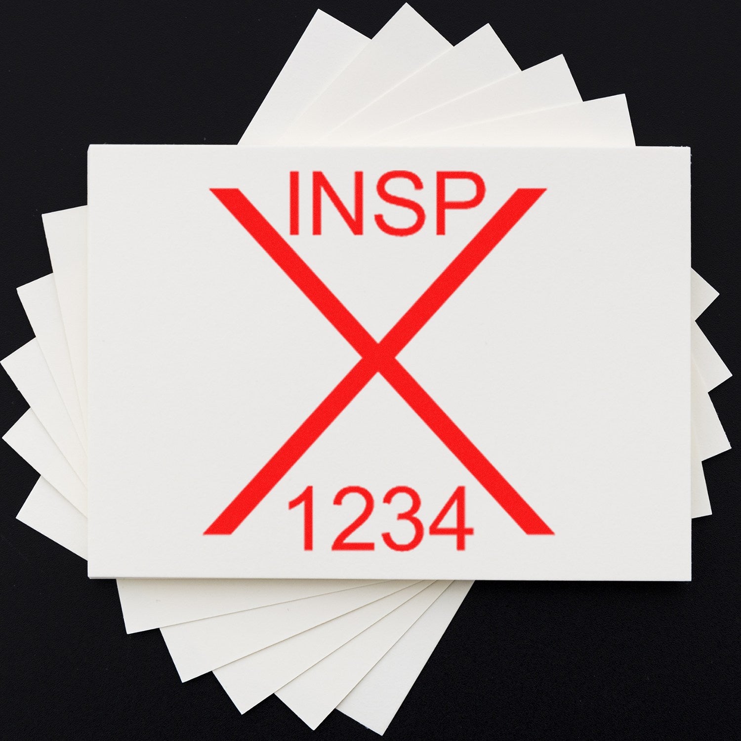 Standard Size Self-Inking Rejected Inspection Stamp 3/4 Diameter