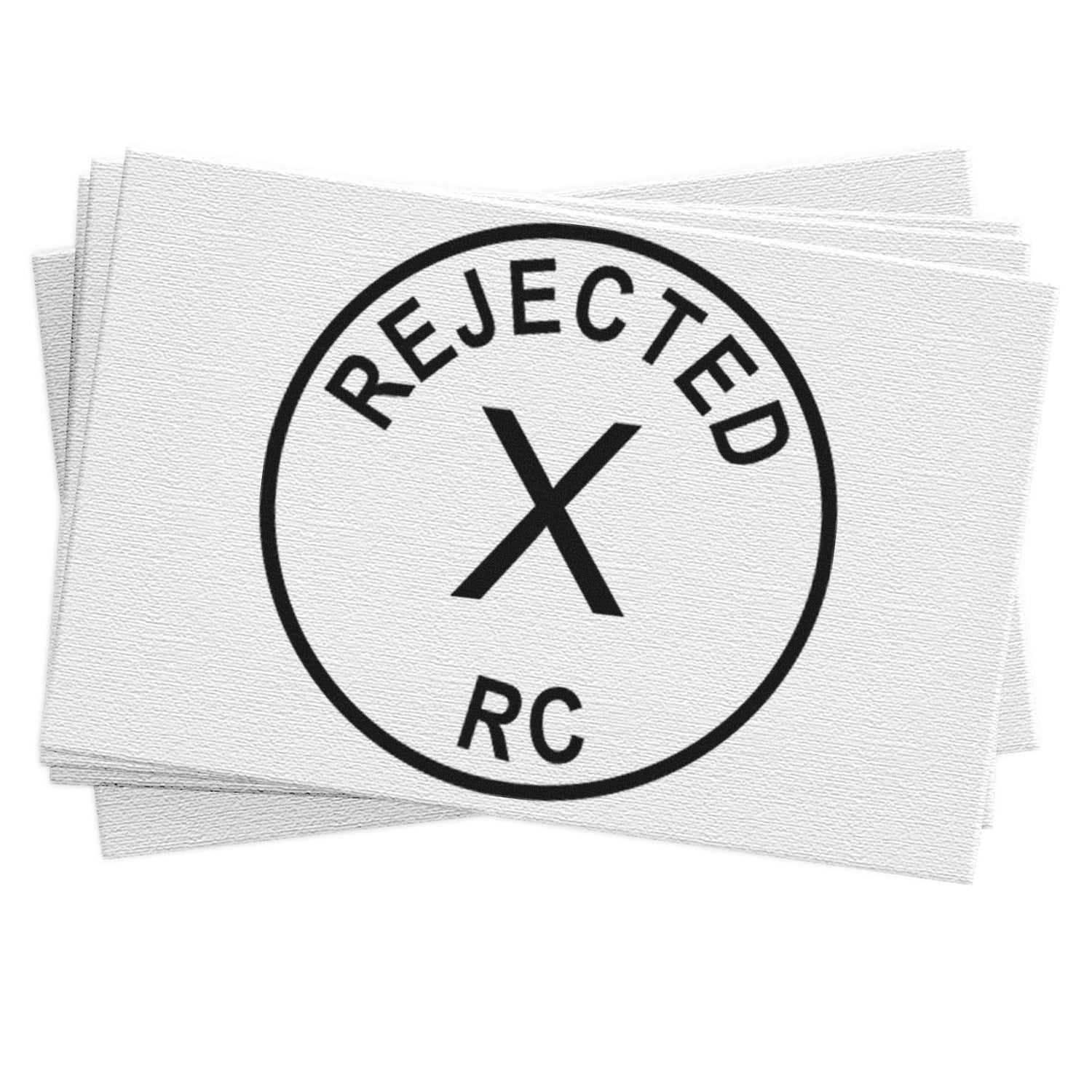 Standard Size Self-Inking Rejected RC Inspection Stamp 3/4 Diameter