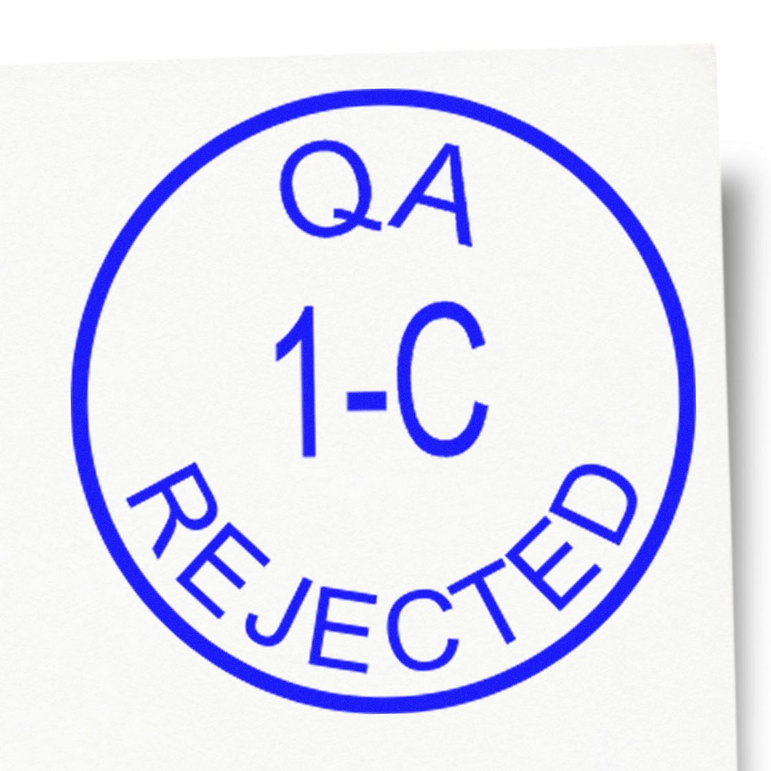 Standard Size Self-Inking QA Inspection Rejected Stamp 3/4 Diameter