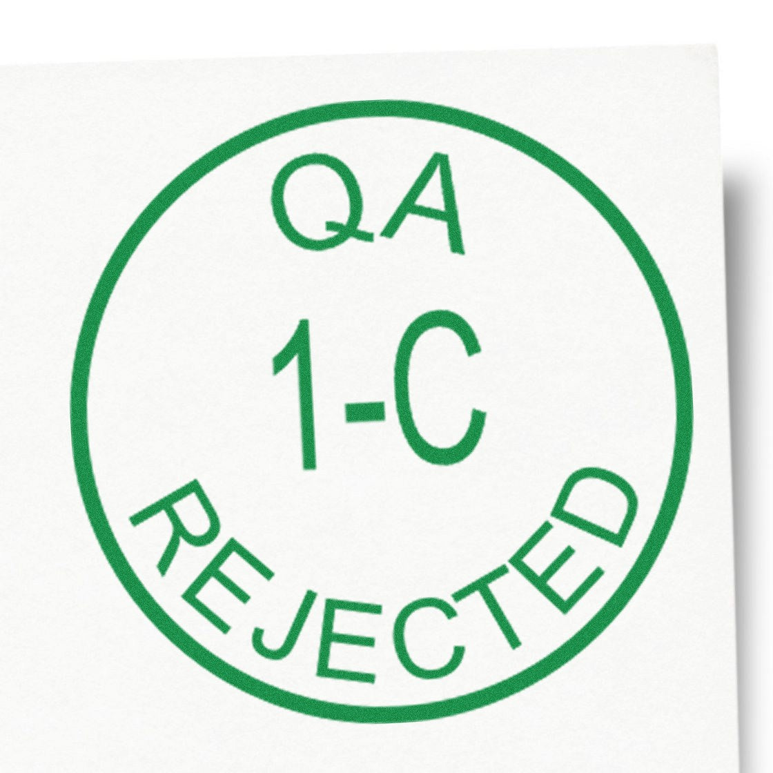 Standard Size Self-Inking QA Inspection Rejected Stamp 3/4 Diameter