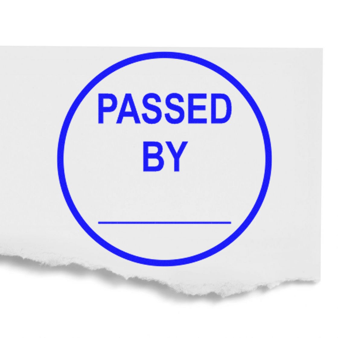 Standard Size Self-Inking Round Inspection Passed By Stamp 3/4 Diameter