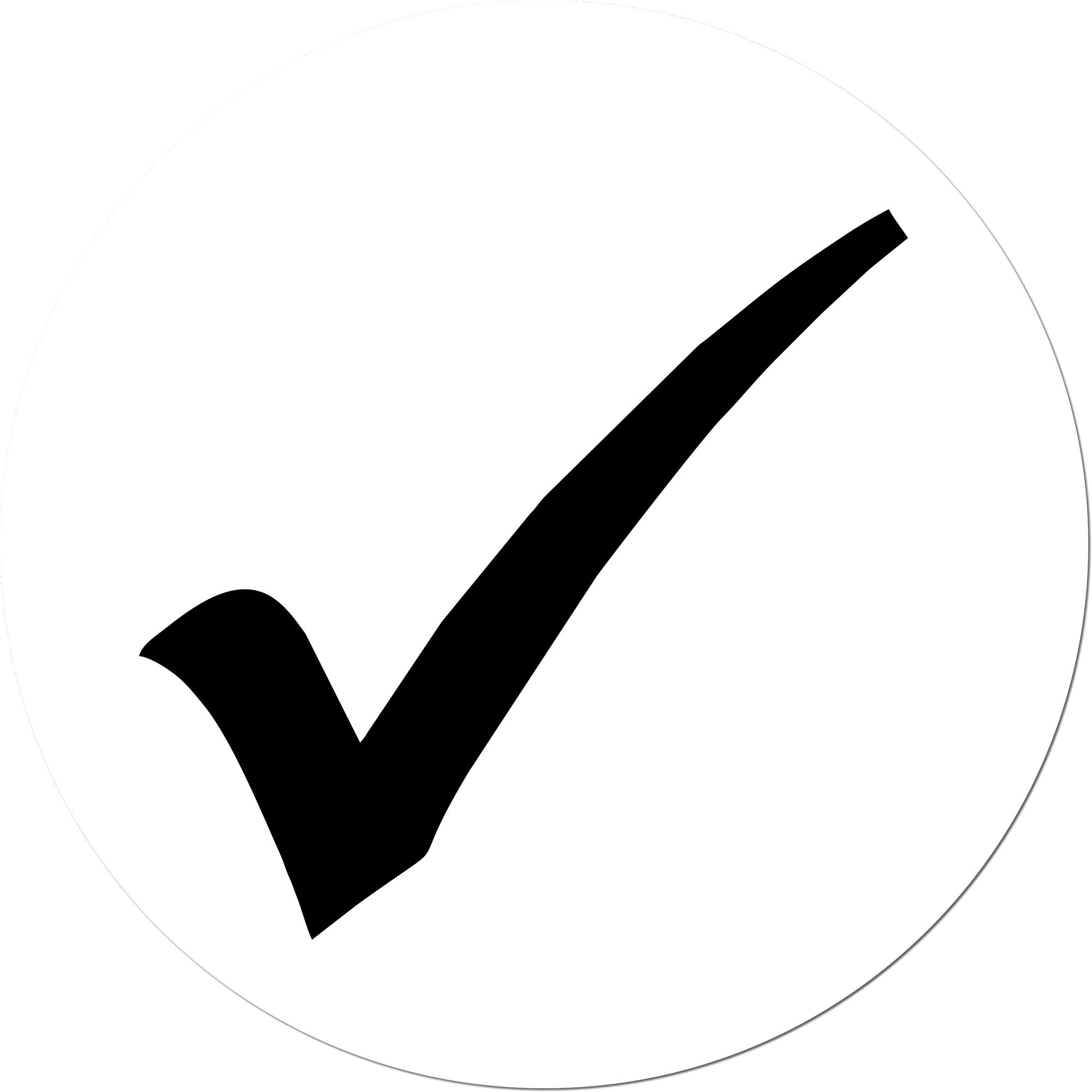 Extra Small Self-Inking Approved Checkmark Inspection Stamp 1/2 Diameter