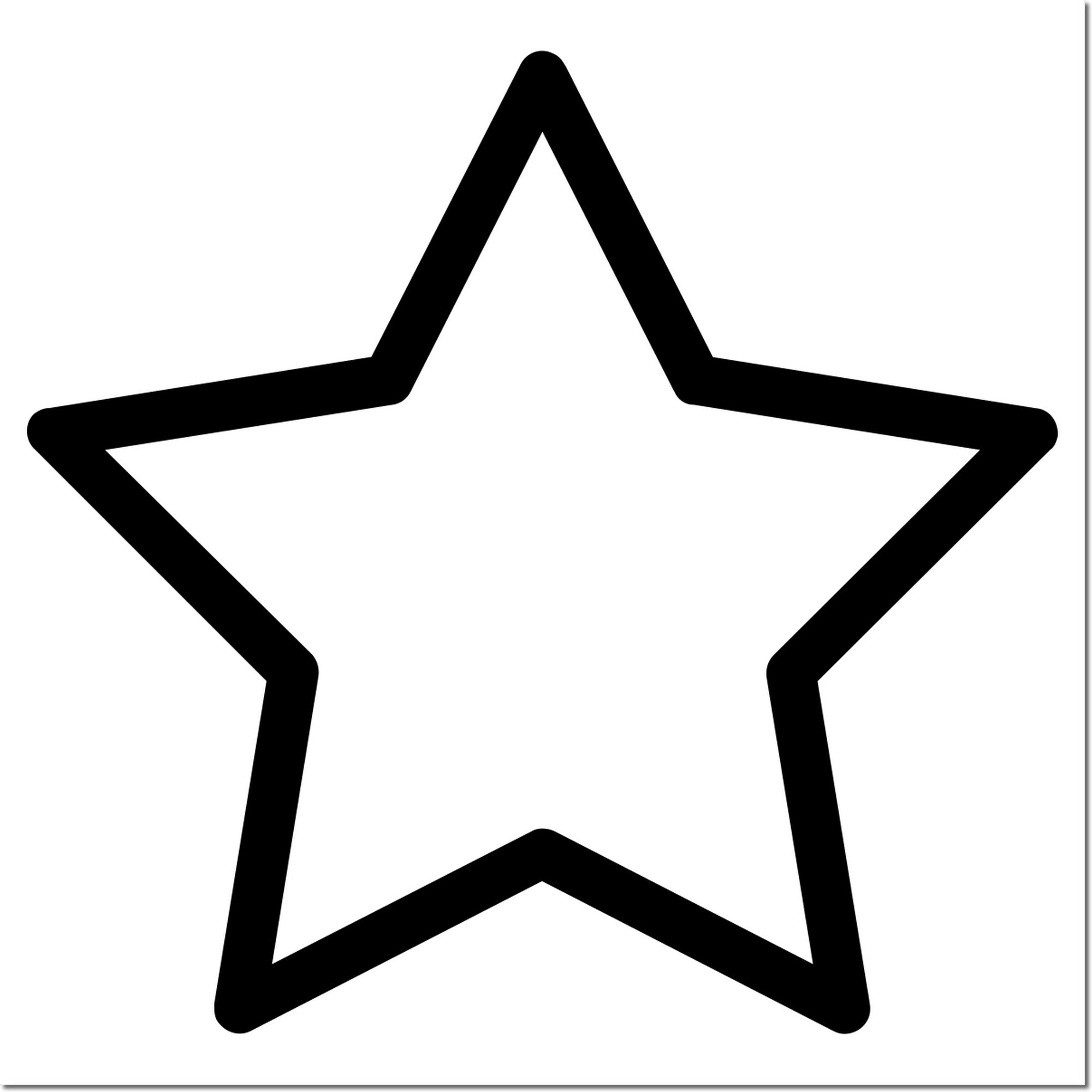 Self-Inking Star Loyalty Points Stamp with a black star design, ideal for rewarding customers. Compact and easy to use, perfect for businesses seeking efficient loyalty tracking.