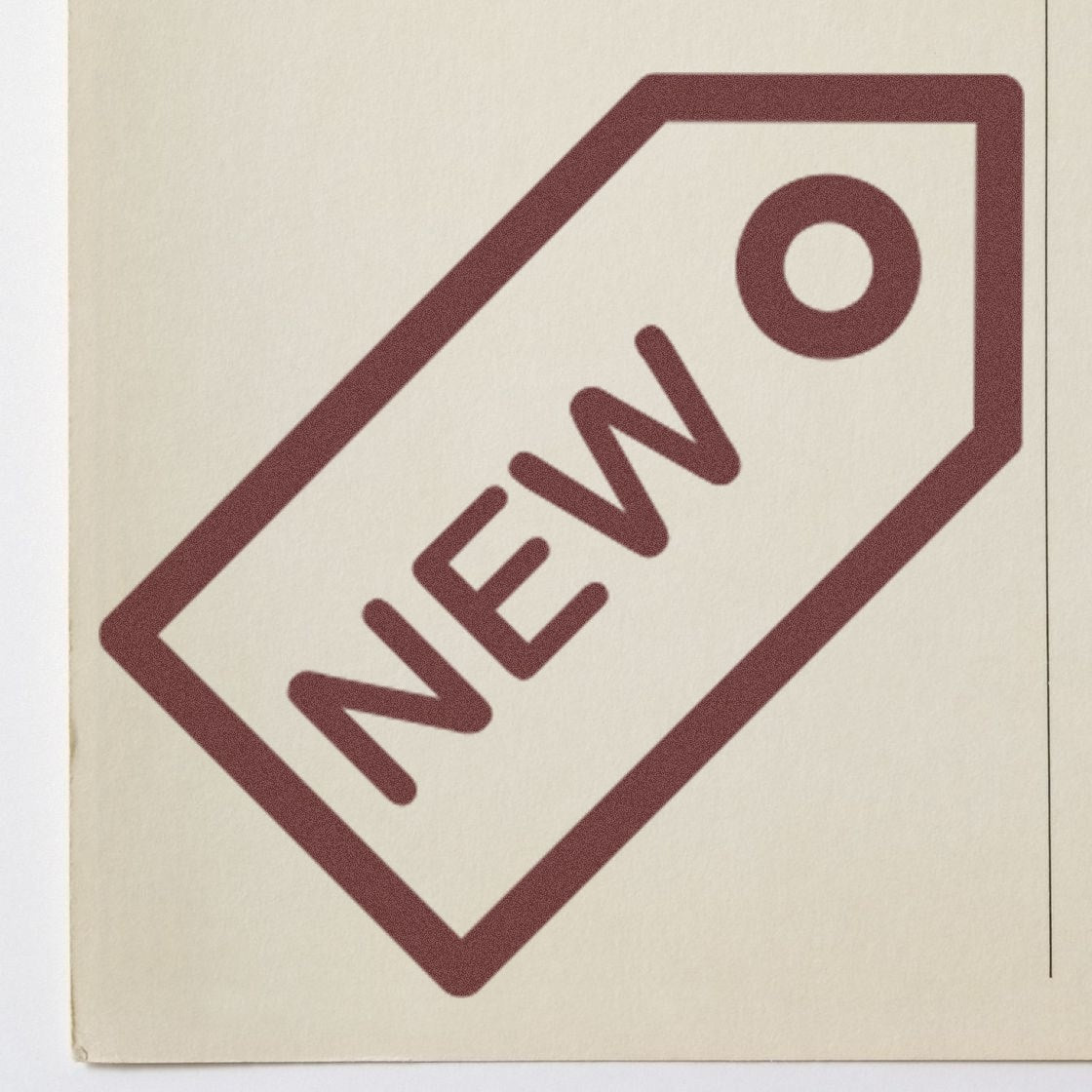 Wood Handle New Reward Rubber Stamp with a classic wooden grip and a bold 'NEW' imprint design, perfect for marking documents or crafts. Ideal for office or personal use.