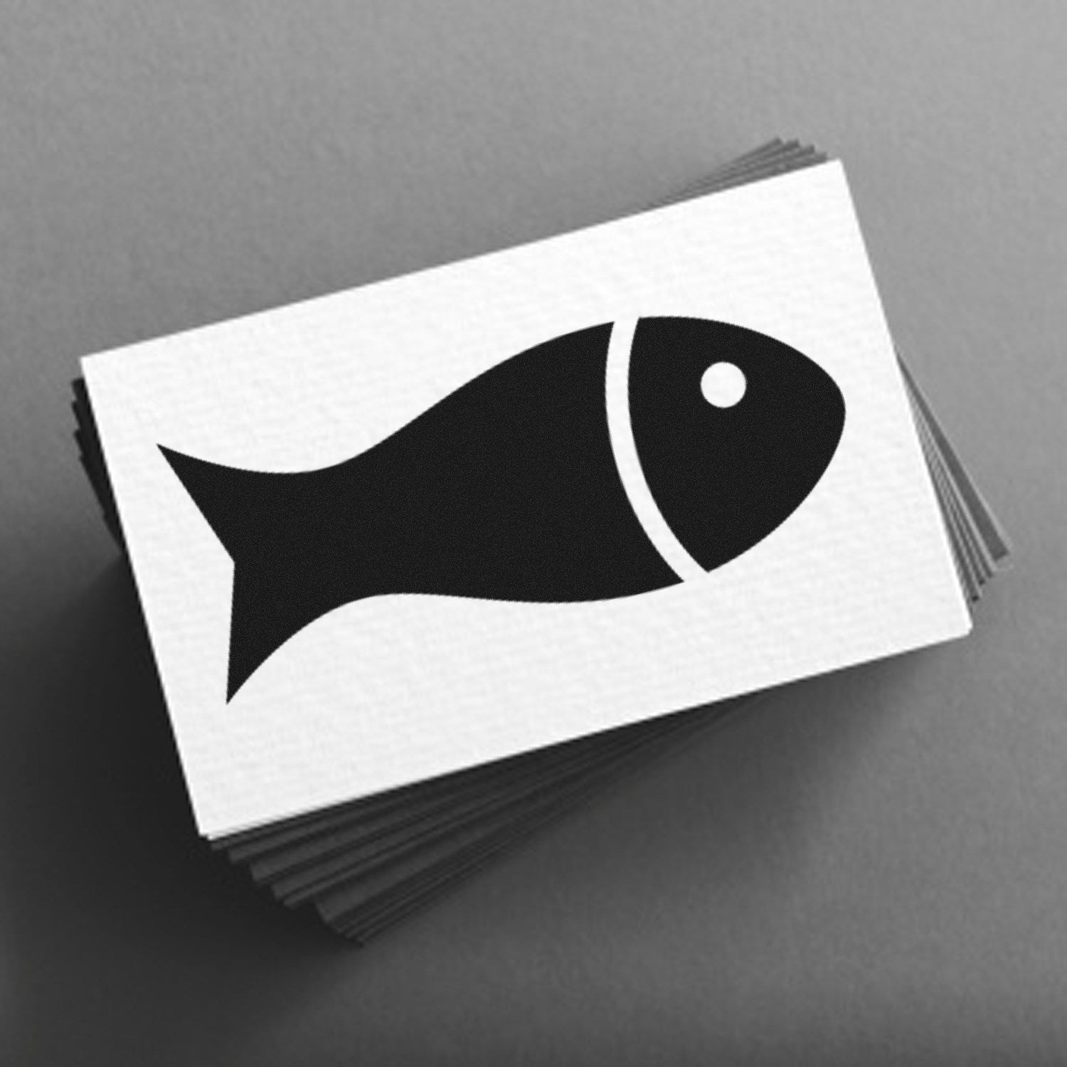 Wood Handle Fin-Tastic Loyalty Incentive Rubber Stamp featuring a fish design, perfect for customer rewards. Durable wood handle and clear imprint on paper. Ideal for business promotions.