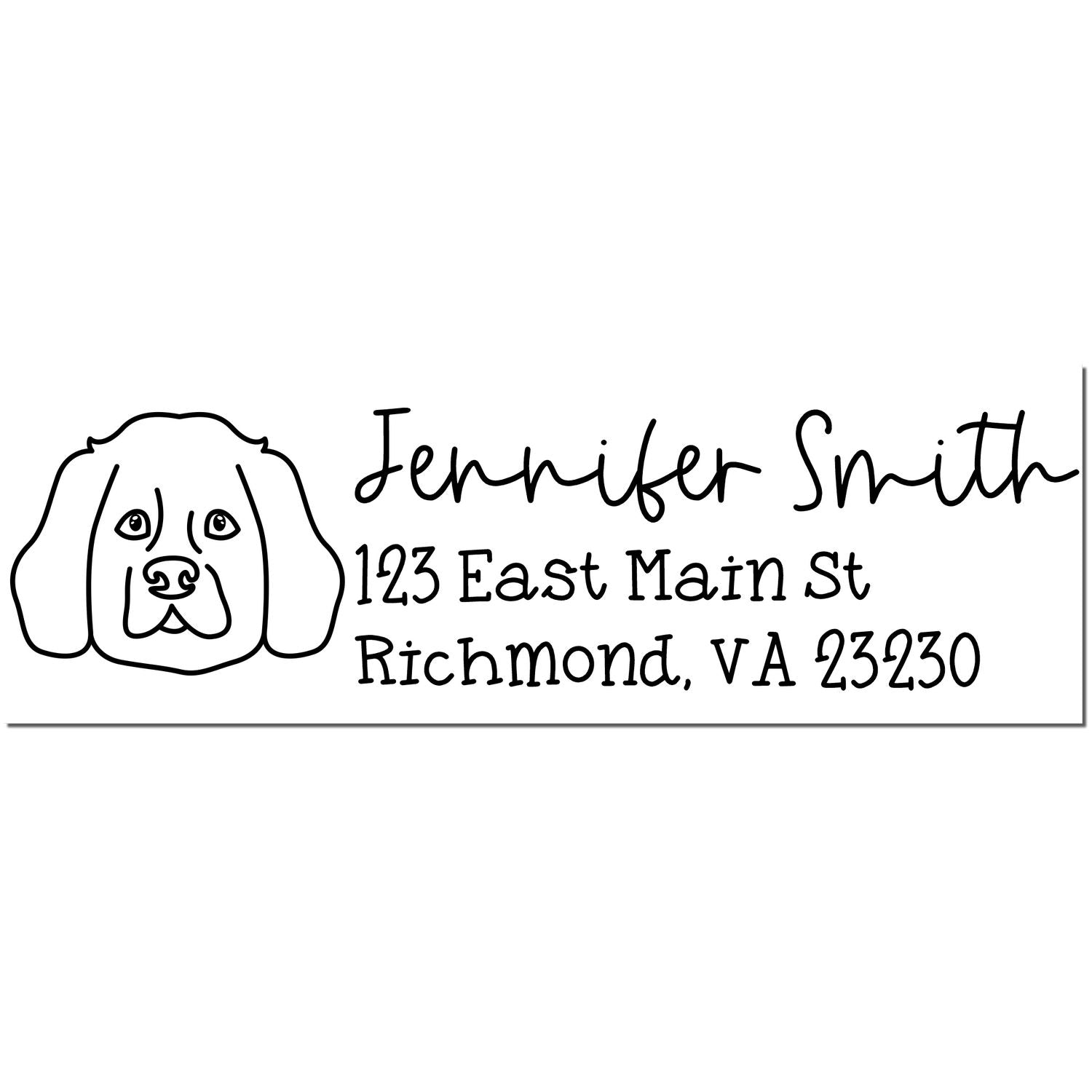 Self-Inking Westie Dog Outline Return Address Stamp Personalized