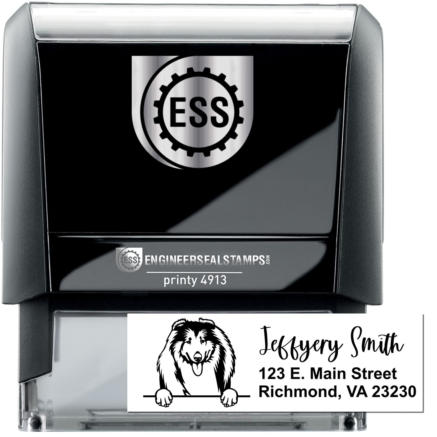 Collies Name and Address Stamp Self-Inking