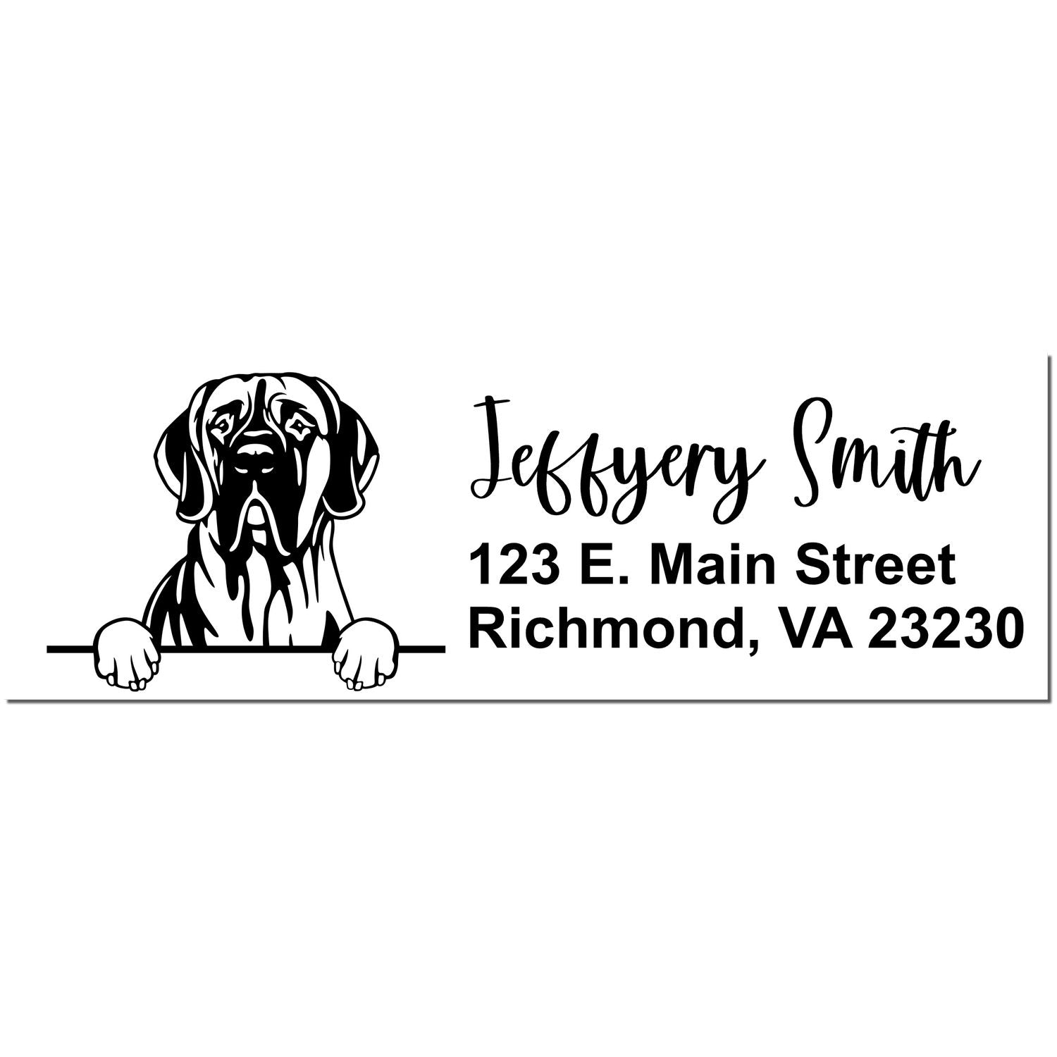 Great Dane Name and Address Stamp Self-Inking