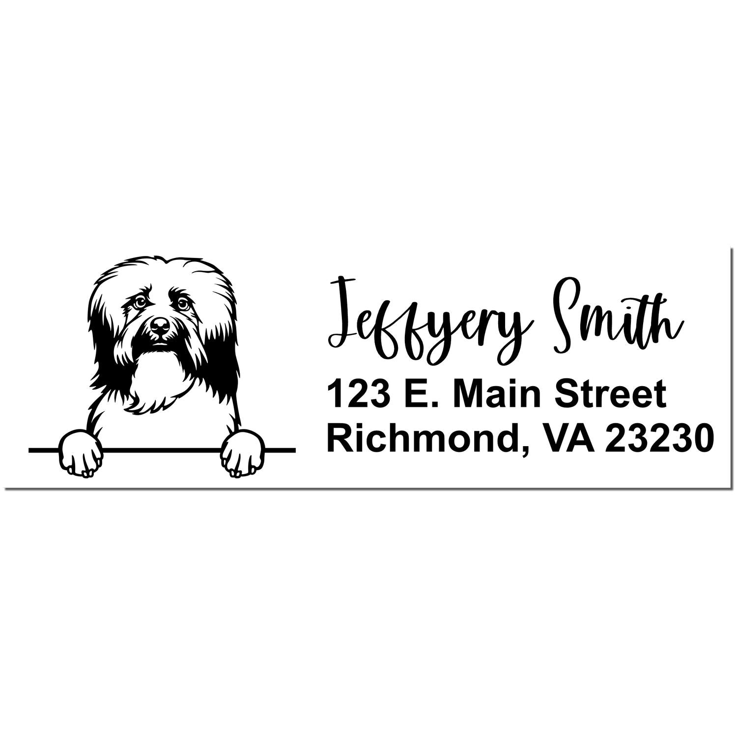 Havanese Name and Address Stamp Self-Inking