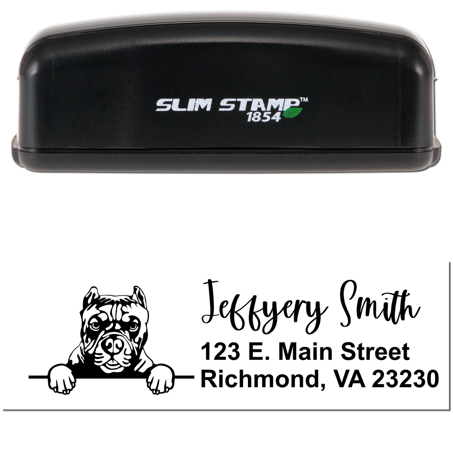 Slim Pitbull Pre-Inked Customized Stamp