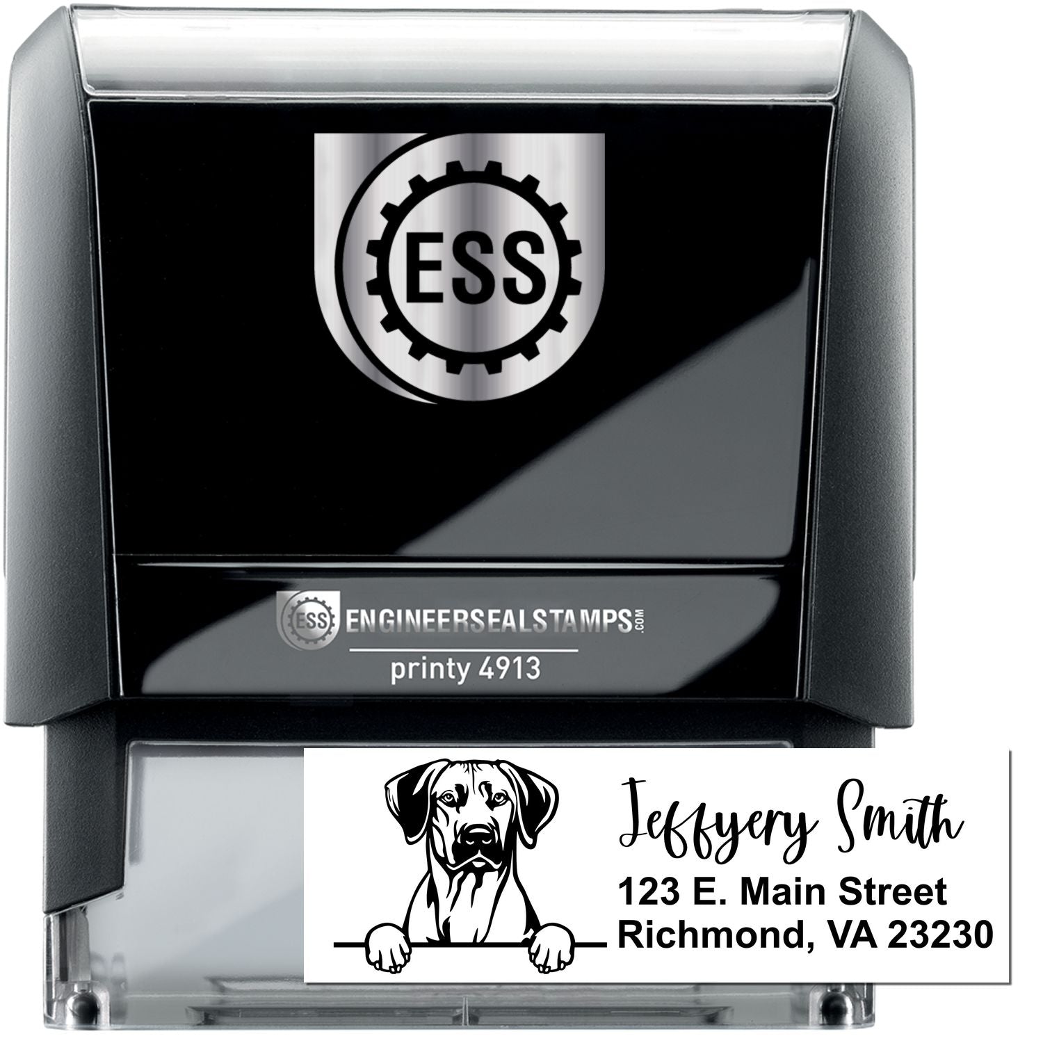 Rhodesian Ridgeback Name and Address Stamp Self-Inking