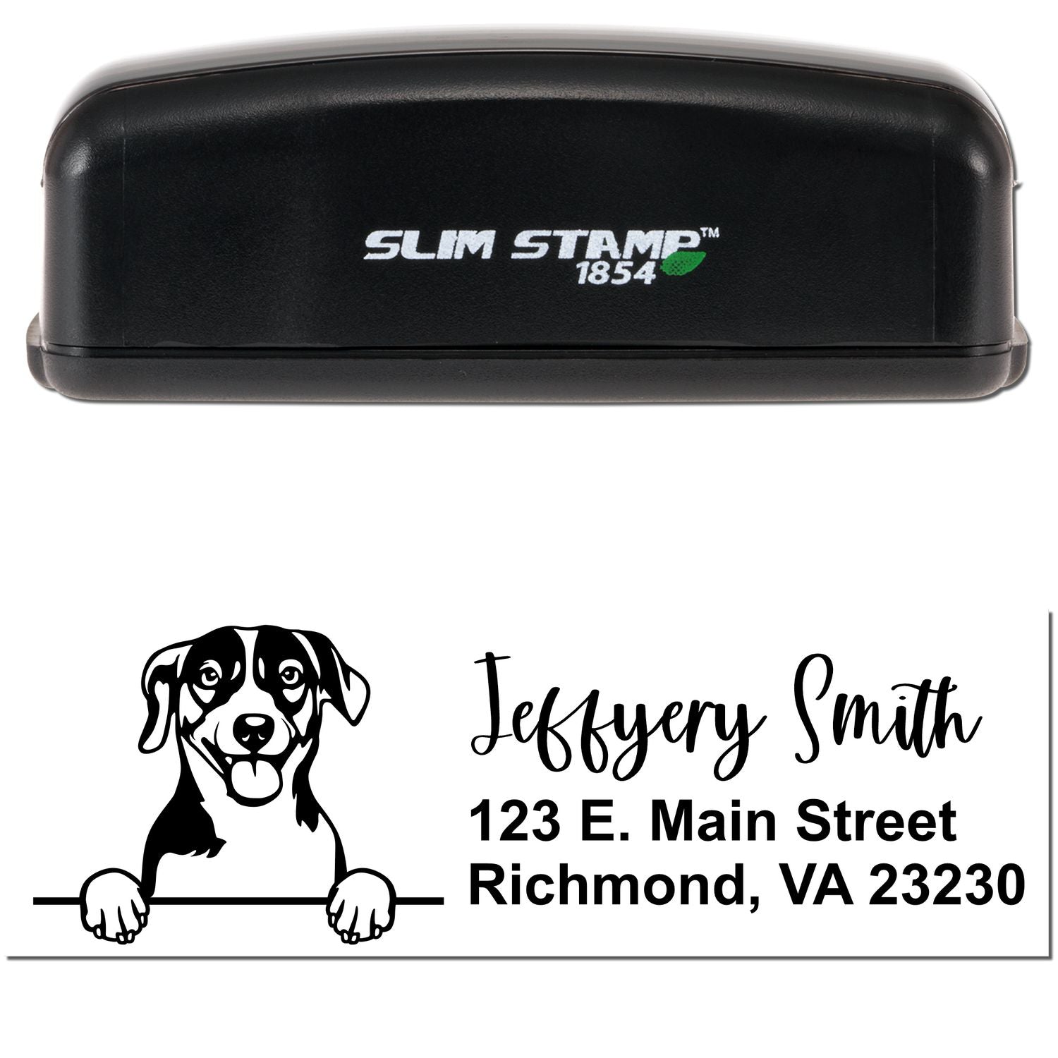 Slim Russell Terrier Pre-Inked Customized Stamp