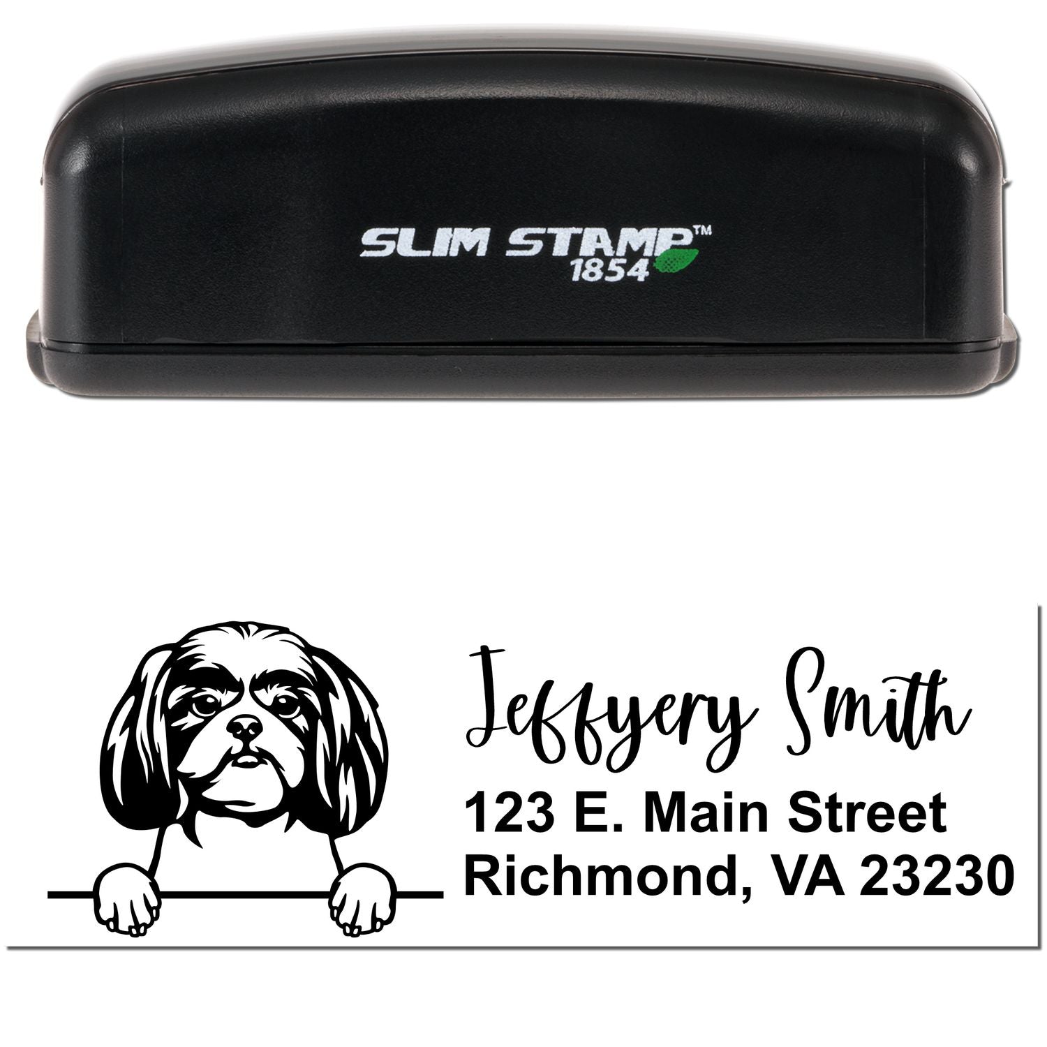 Slim Shitzu Pre-Inked Customized Stamp