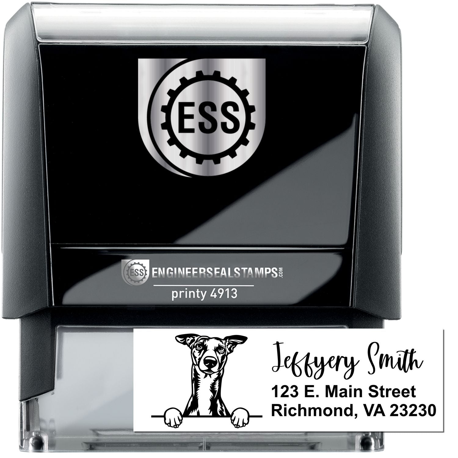 Whippet Name and Address Stamp Self-Inking