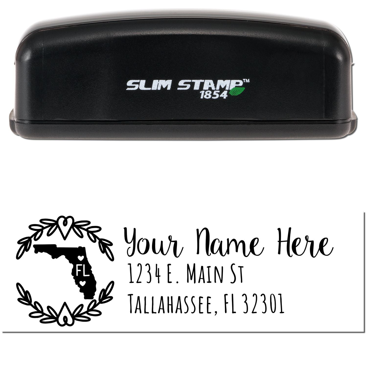 Slim Florida Personalized Pre-Inked Address Stamp