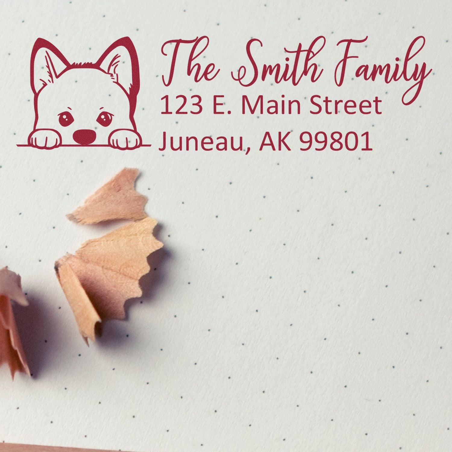 Akita Customized Address Stamp