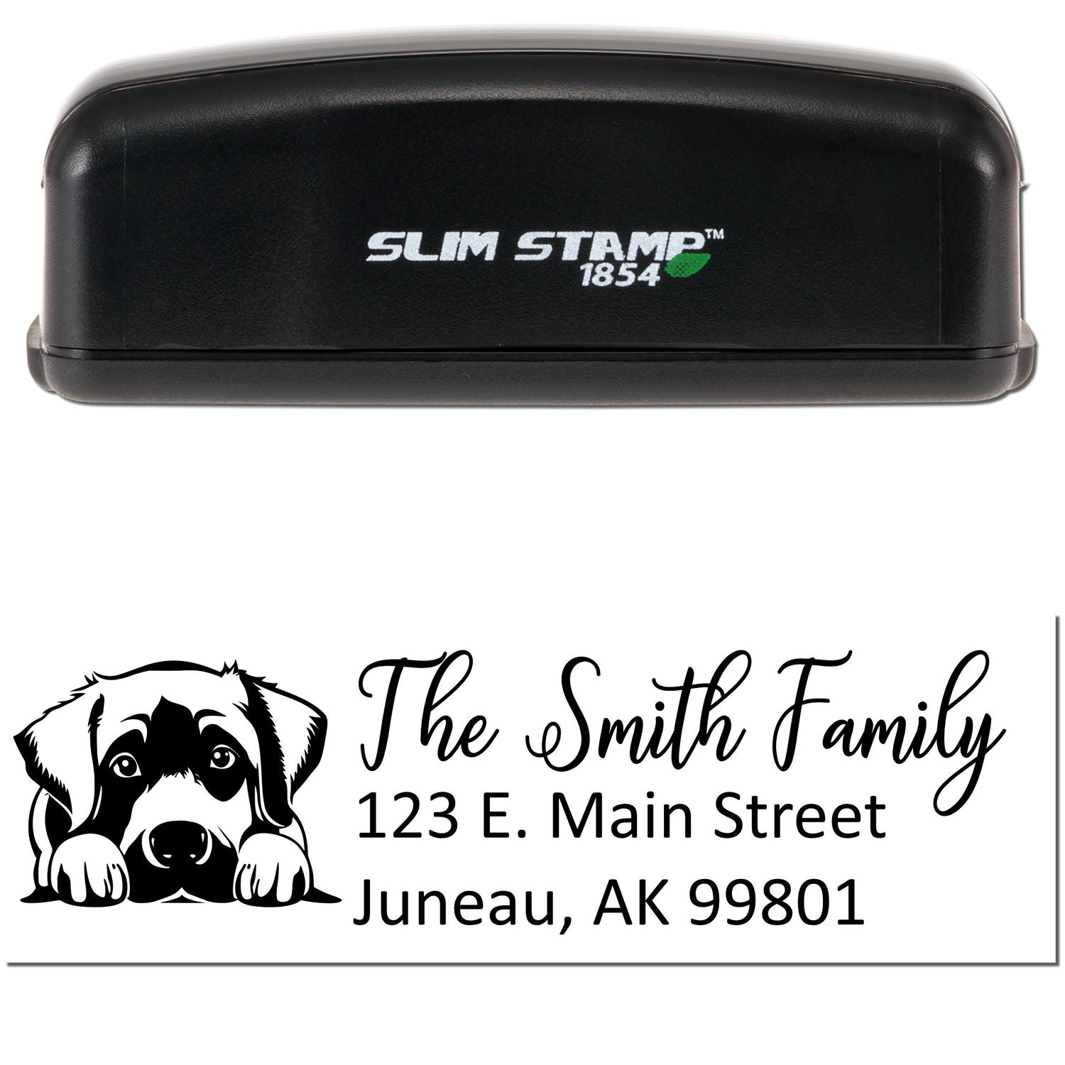 Slim Anatolian Shepherd Dog Mail Address Stamp