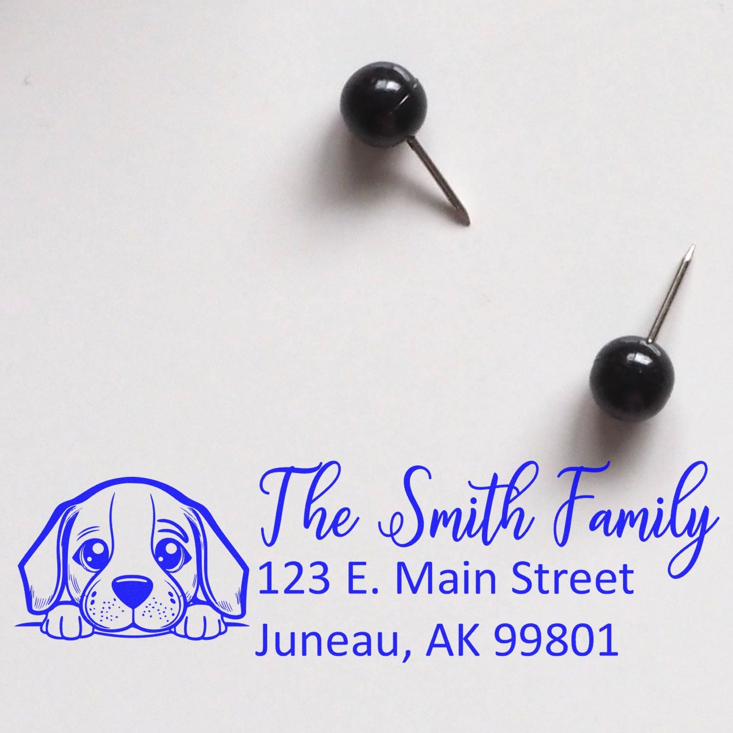 Customized Beagle Self-Inking Home Address Stamp