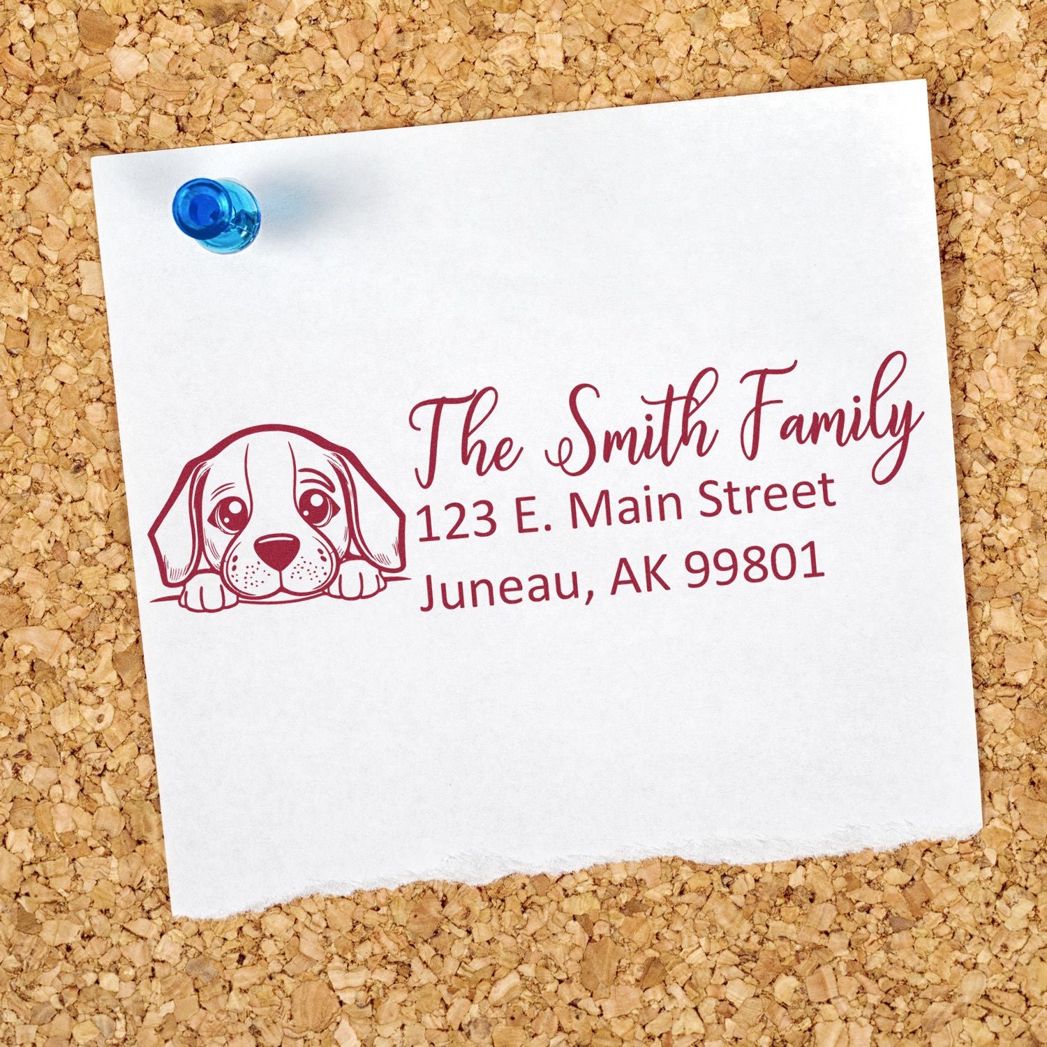 Customized Beagle Self-Inking Home Address Stamp