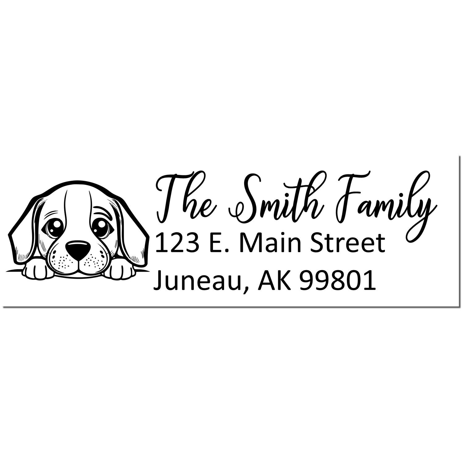 Beagle Customized Address Stamp