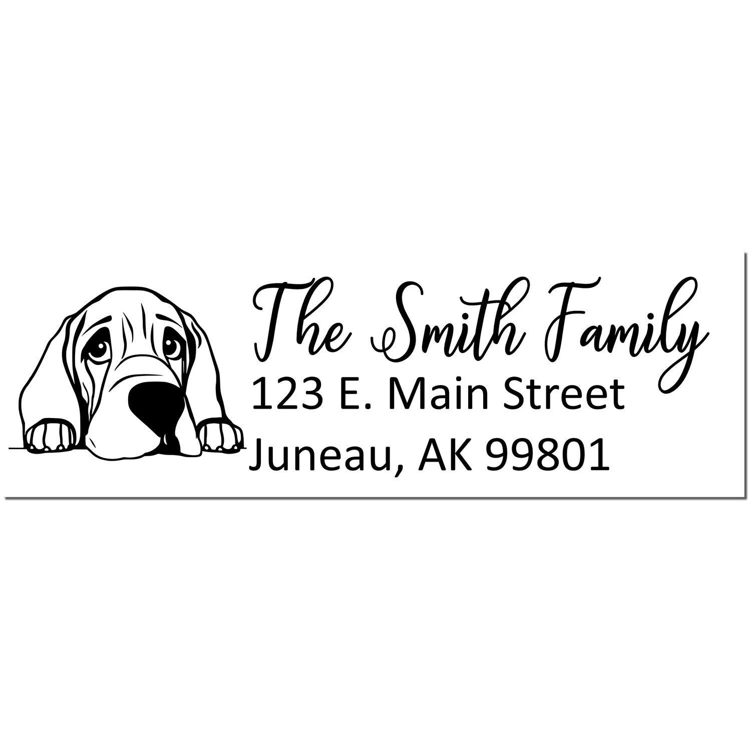 Customized Bloodhound Self-Inking Home Address Stamp