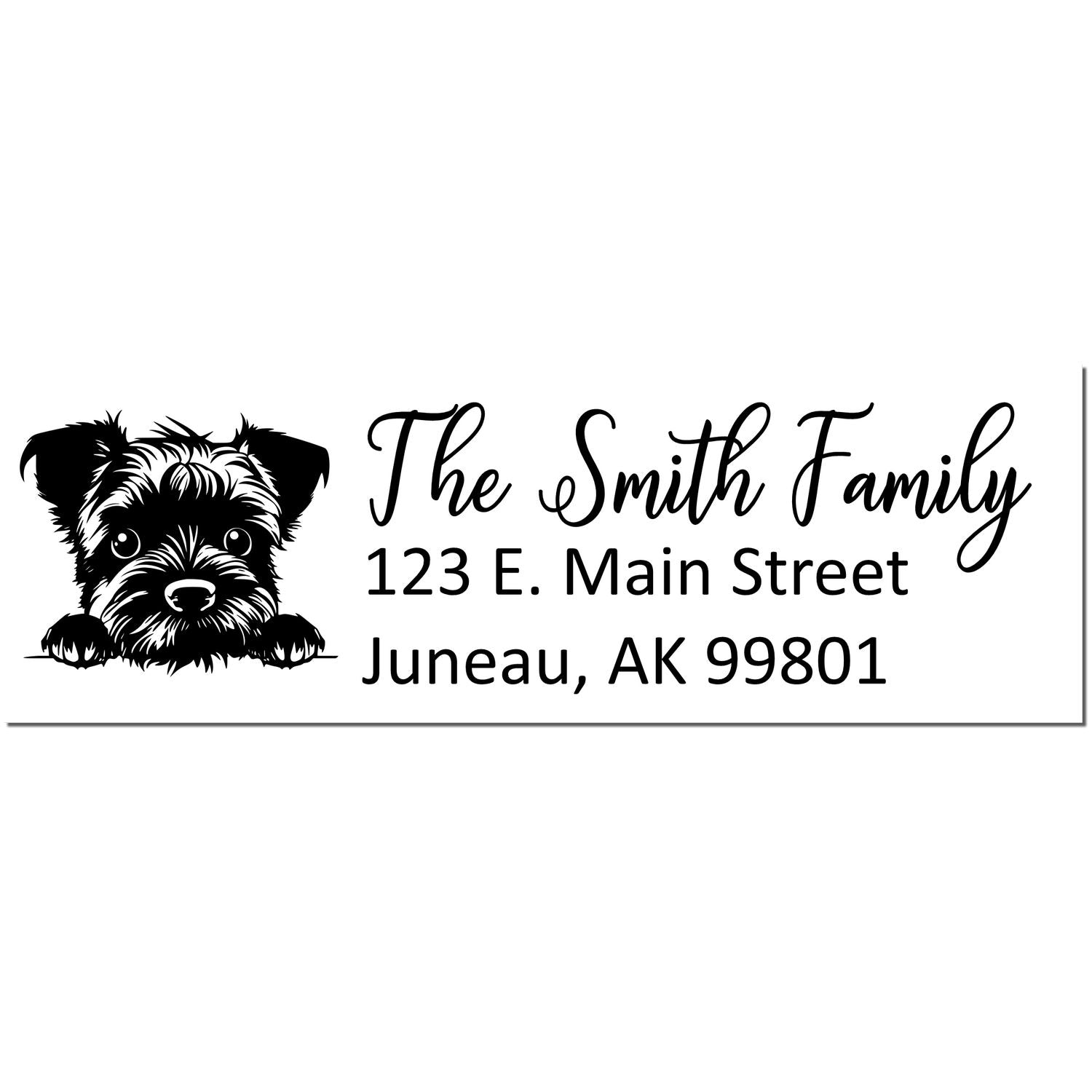 Customized Border Collie Self-Inking Home Address Stamp