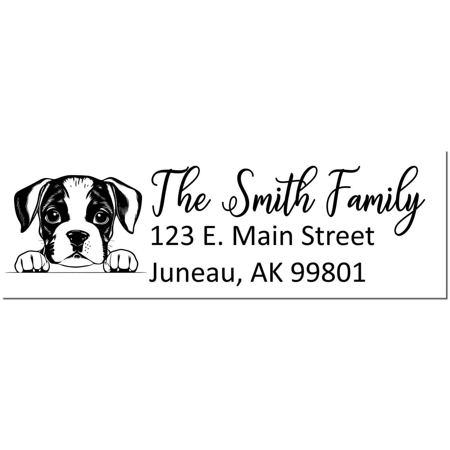 Customized Boxer Self-Inking Home Address Stamp