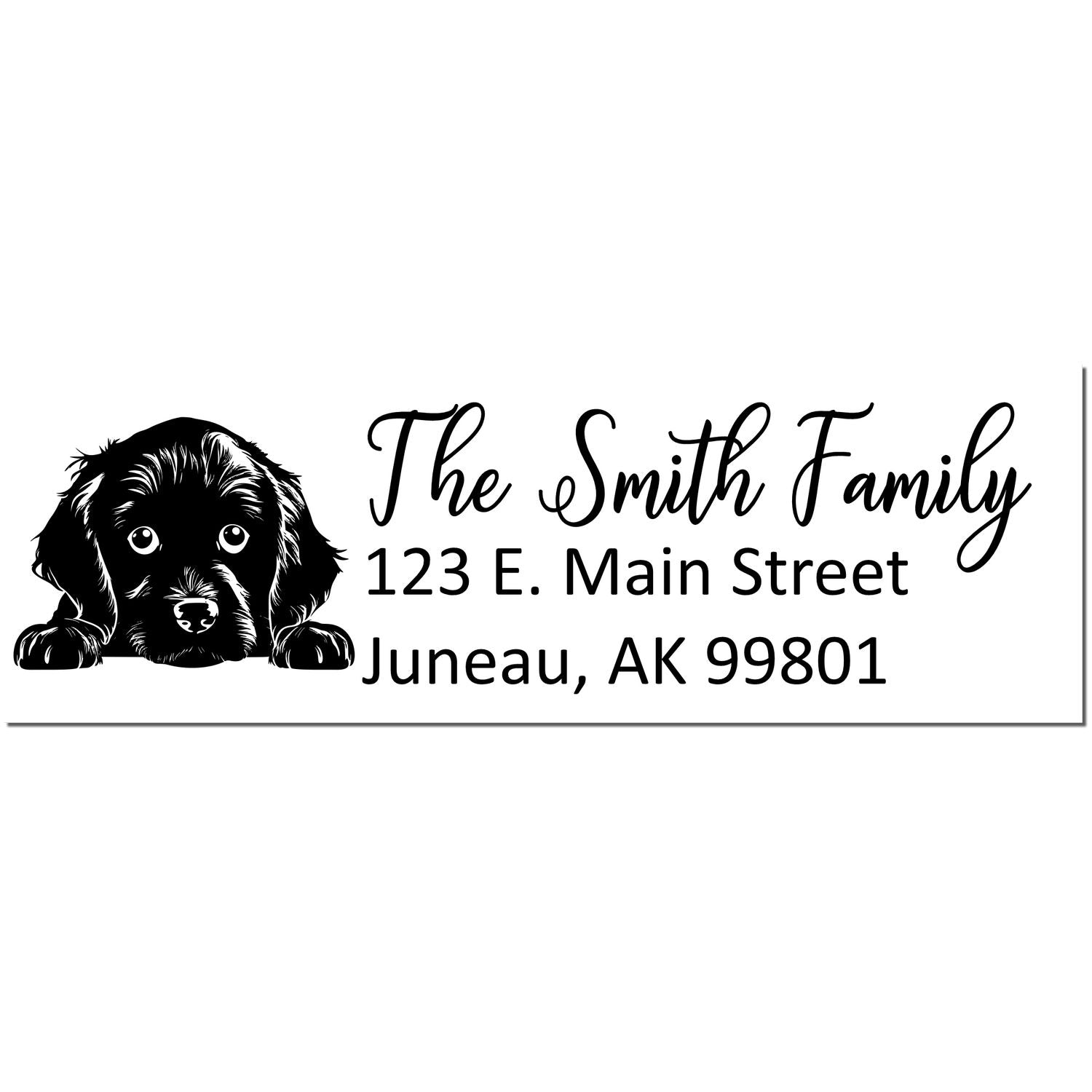 Boykin Spaniel Pre-Inked Home Address Stamp