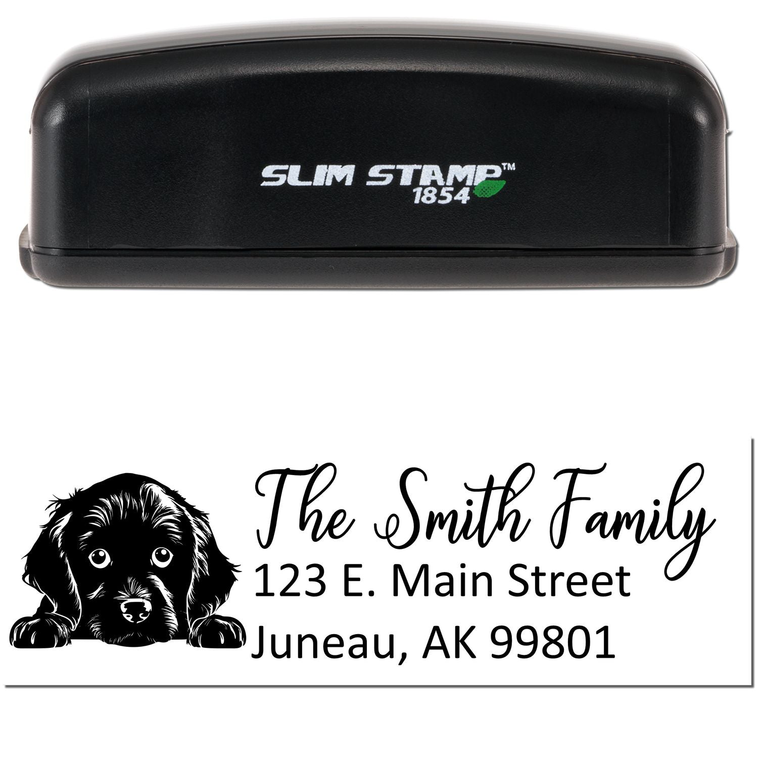 Slim Boykin Spaniel Dog Mail Address Stamp