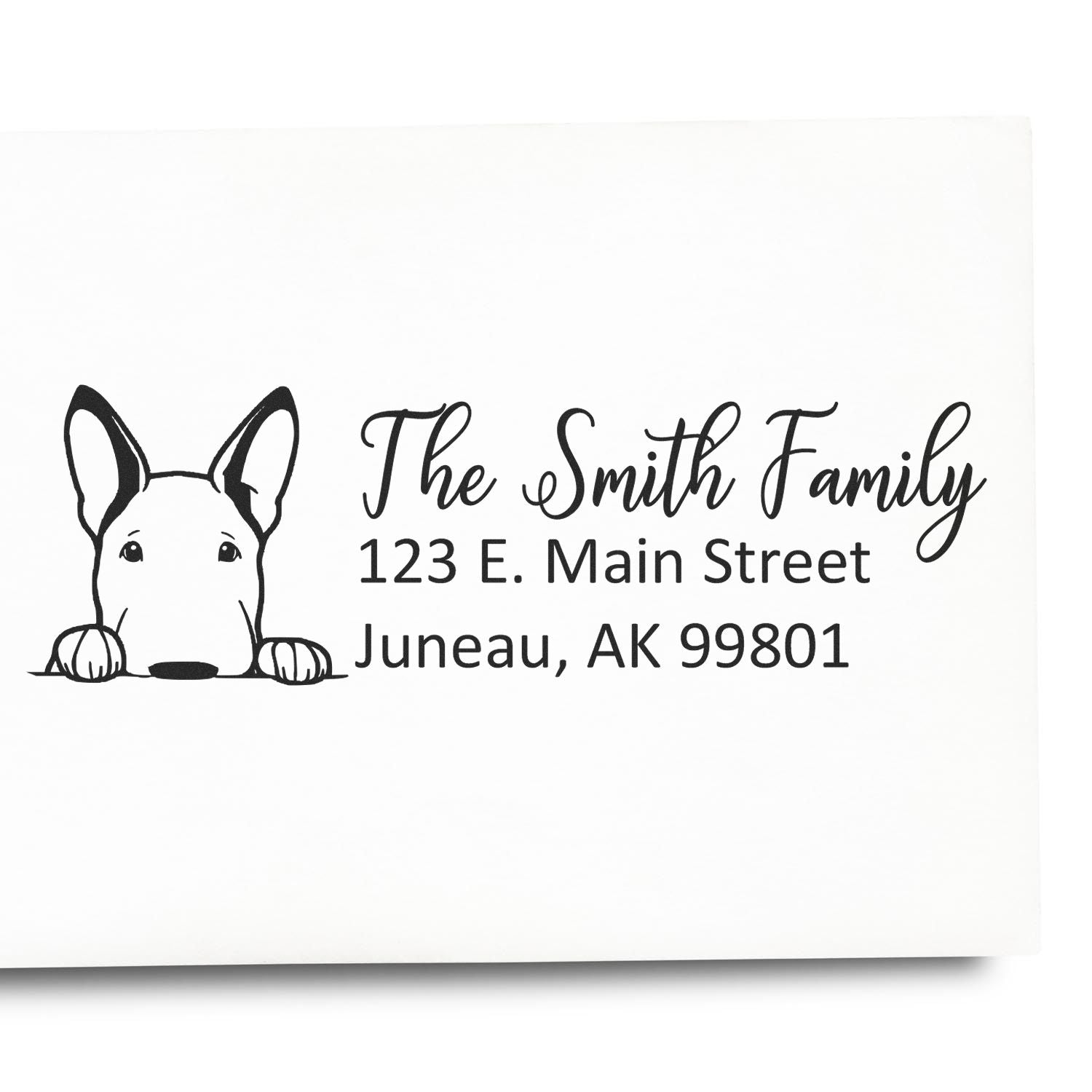 Bull Terrier Customized Address Stamp