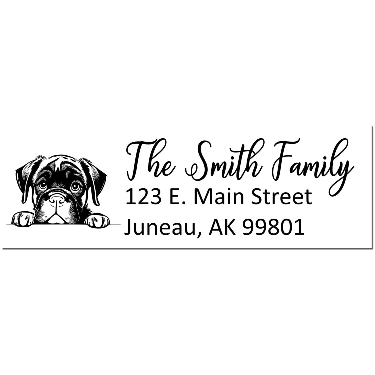 Cane Corso Customized Address Stamp