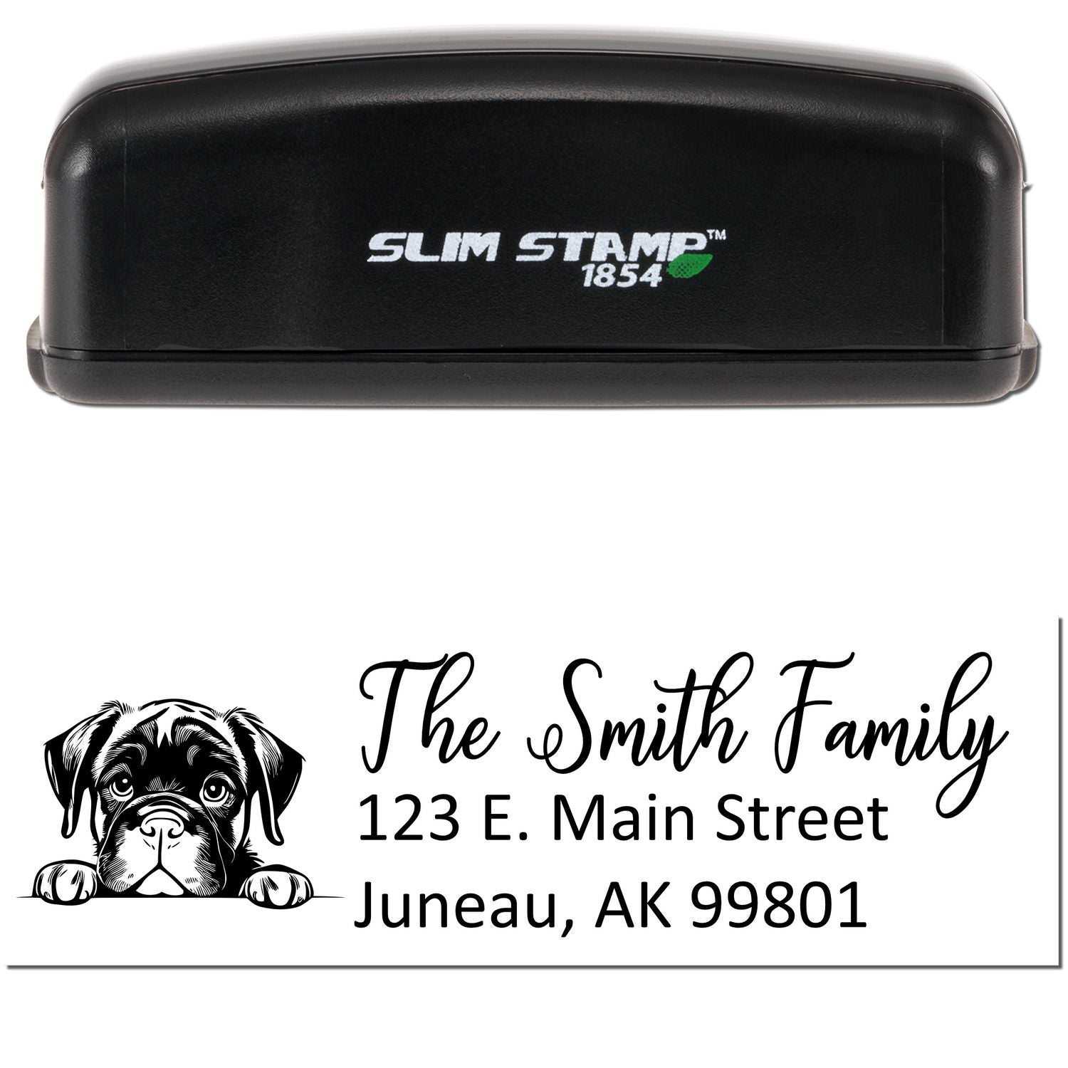 Slim Cane Corso Dog Mail Address Stamp