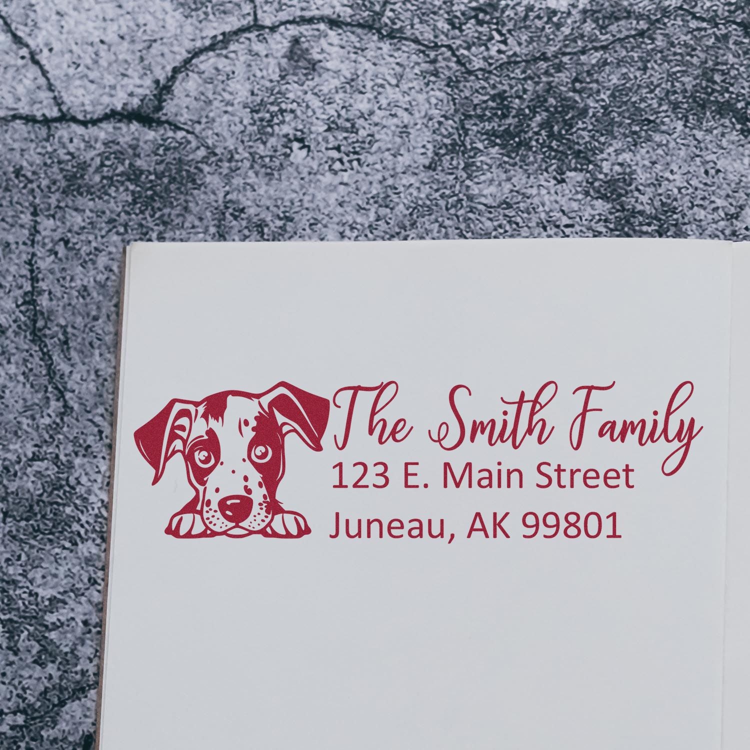 Catahoula Pre-Inked Home Address Stamp