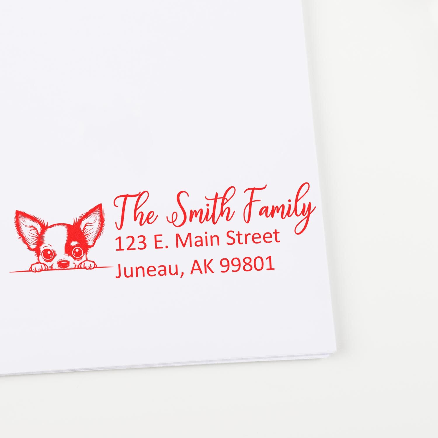 Chihuahua Customized Address Stamp