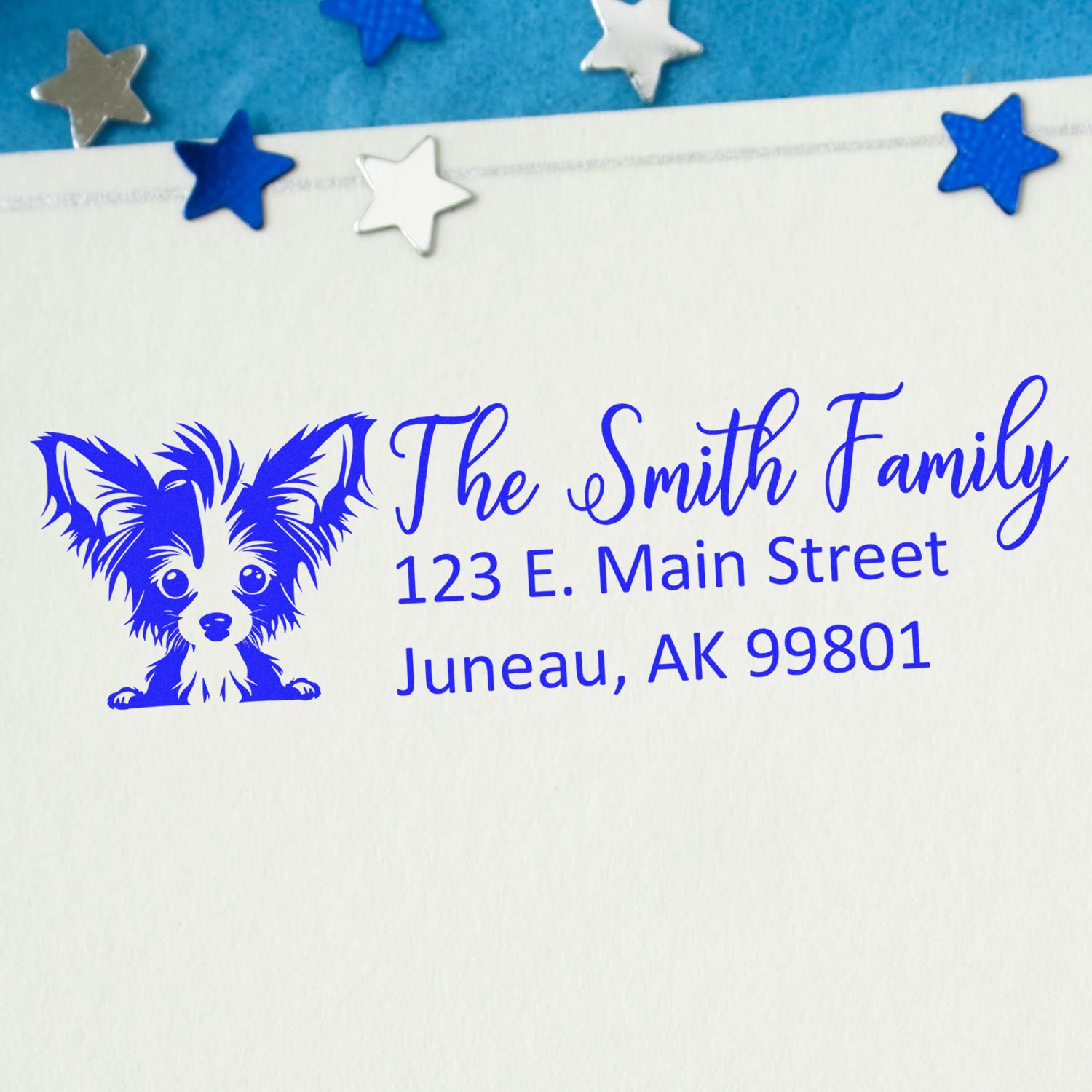 Chinese Crested Customized Address Stamp