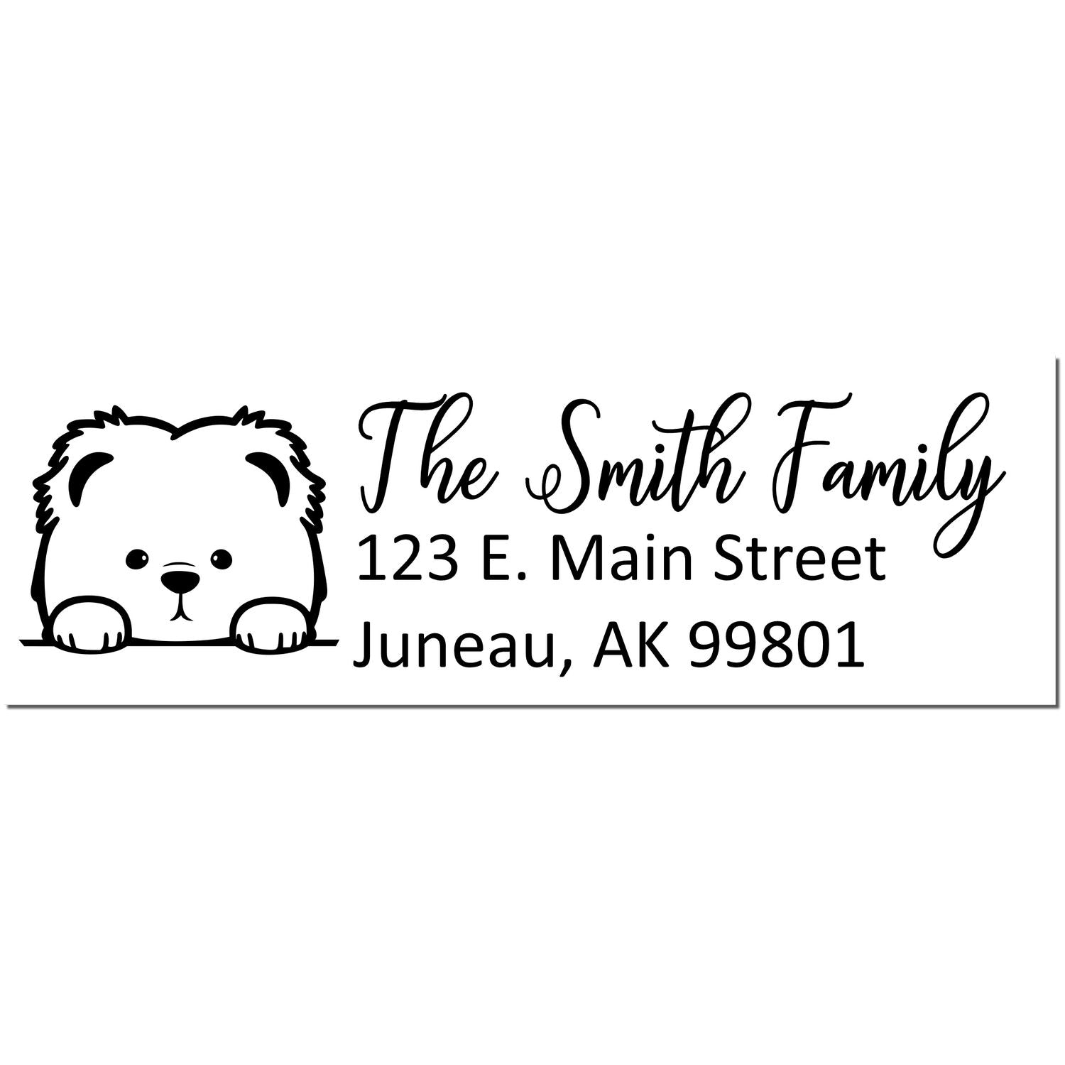 Chow Chow Customized Address Stamp