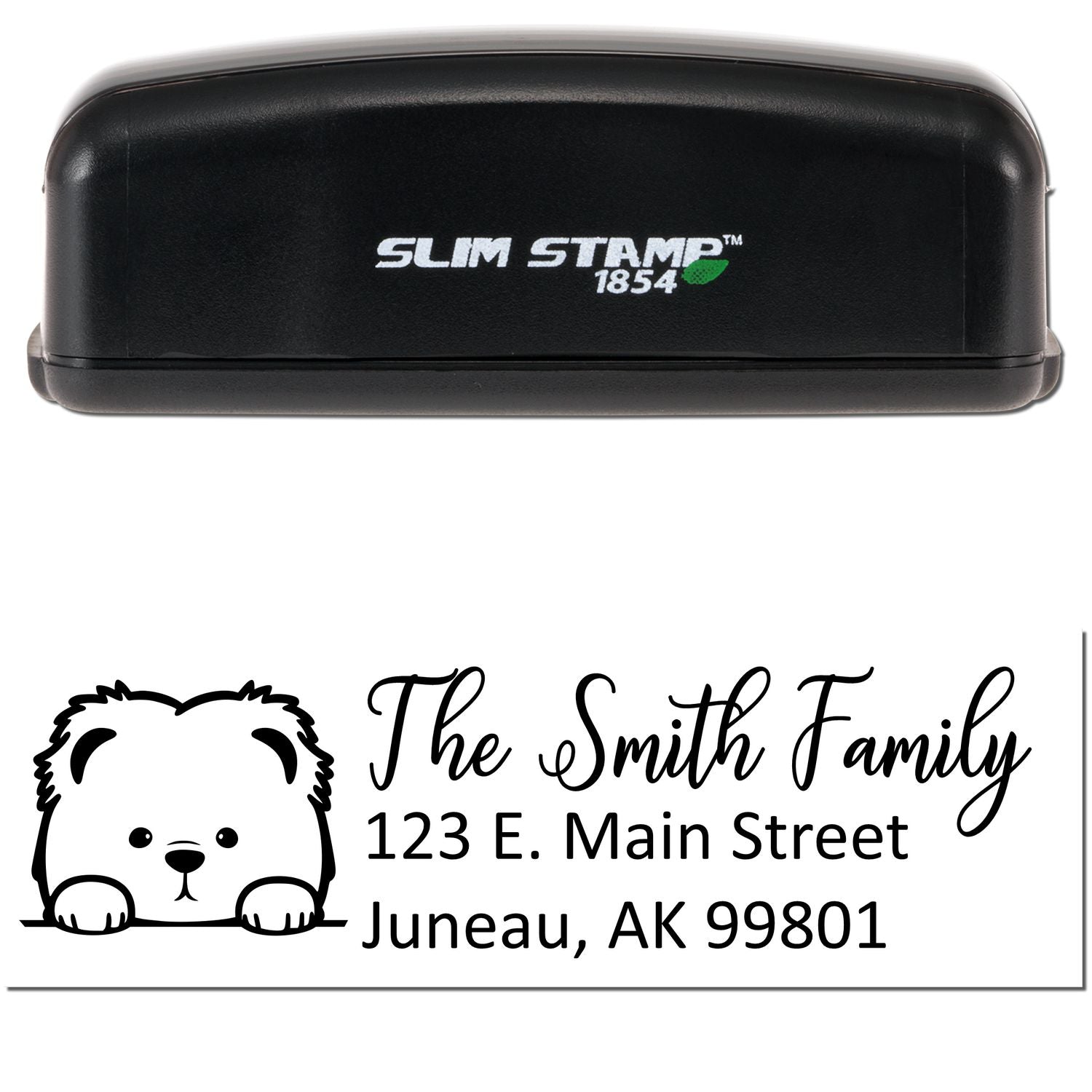 Slim Chow Chow Dog Mail Address Stamp