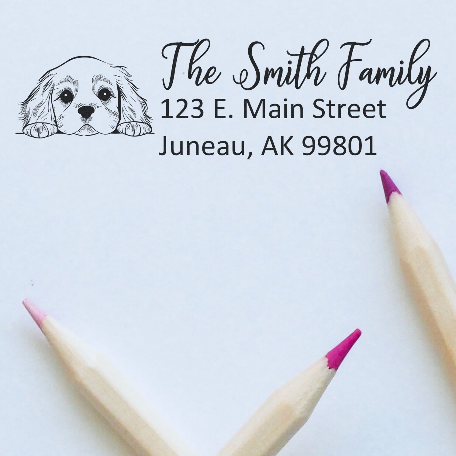 Cocker Spaniel Customized Address Stamp